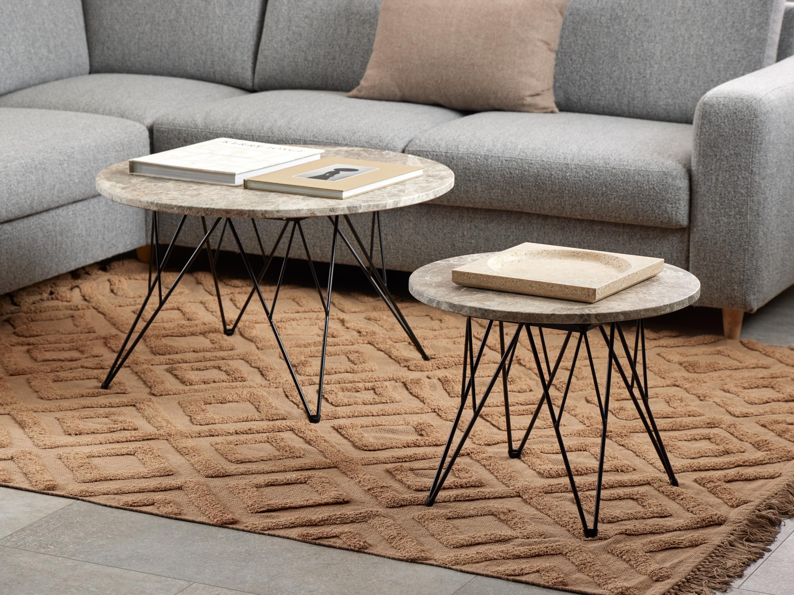 Coffee table Norsica 820 (Grey + Black)