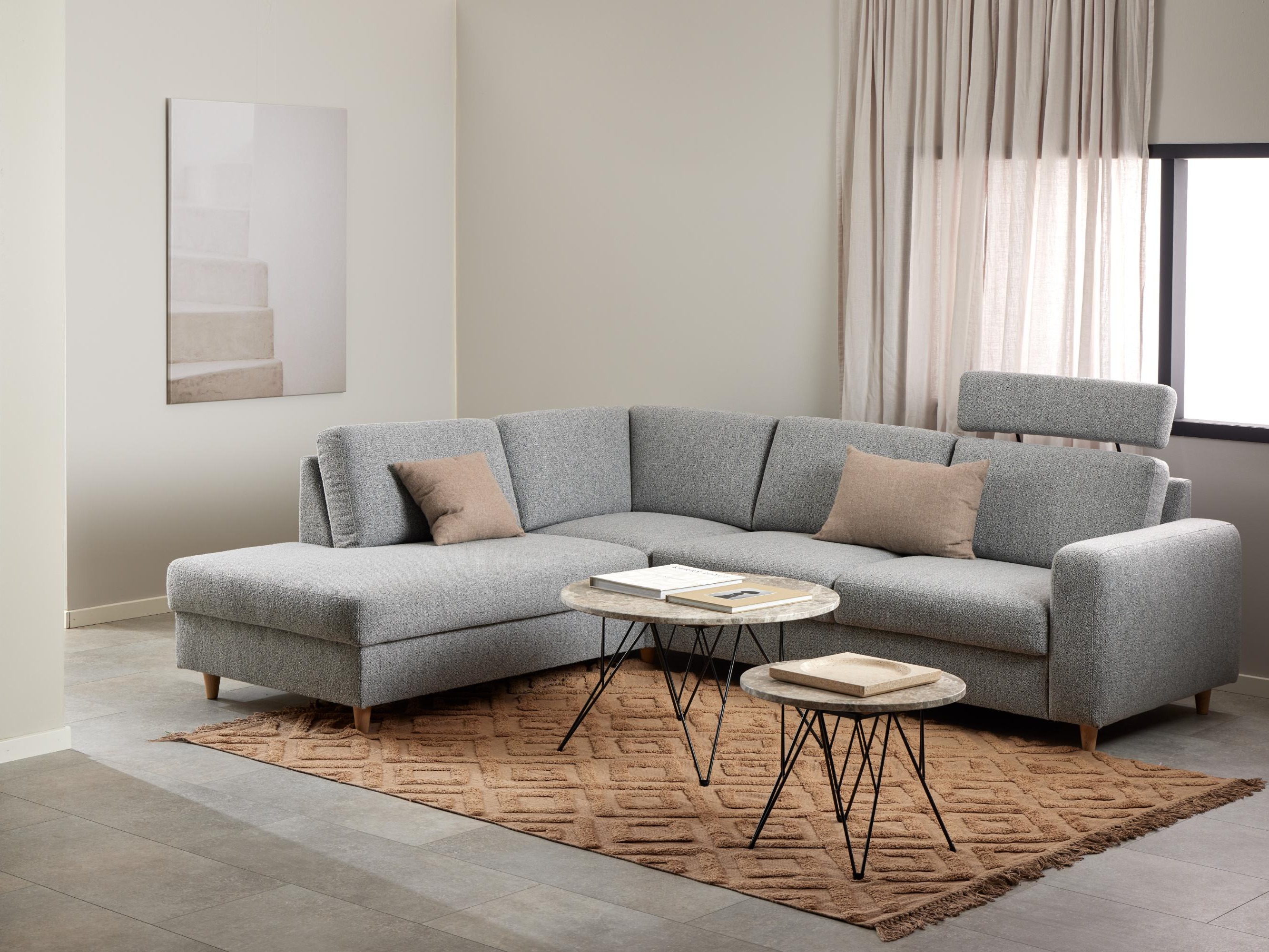 Coffee table Norsica 820 (Grey + Black)