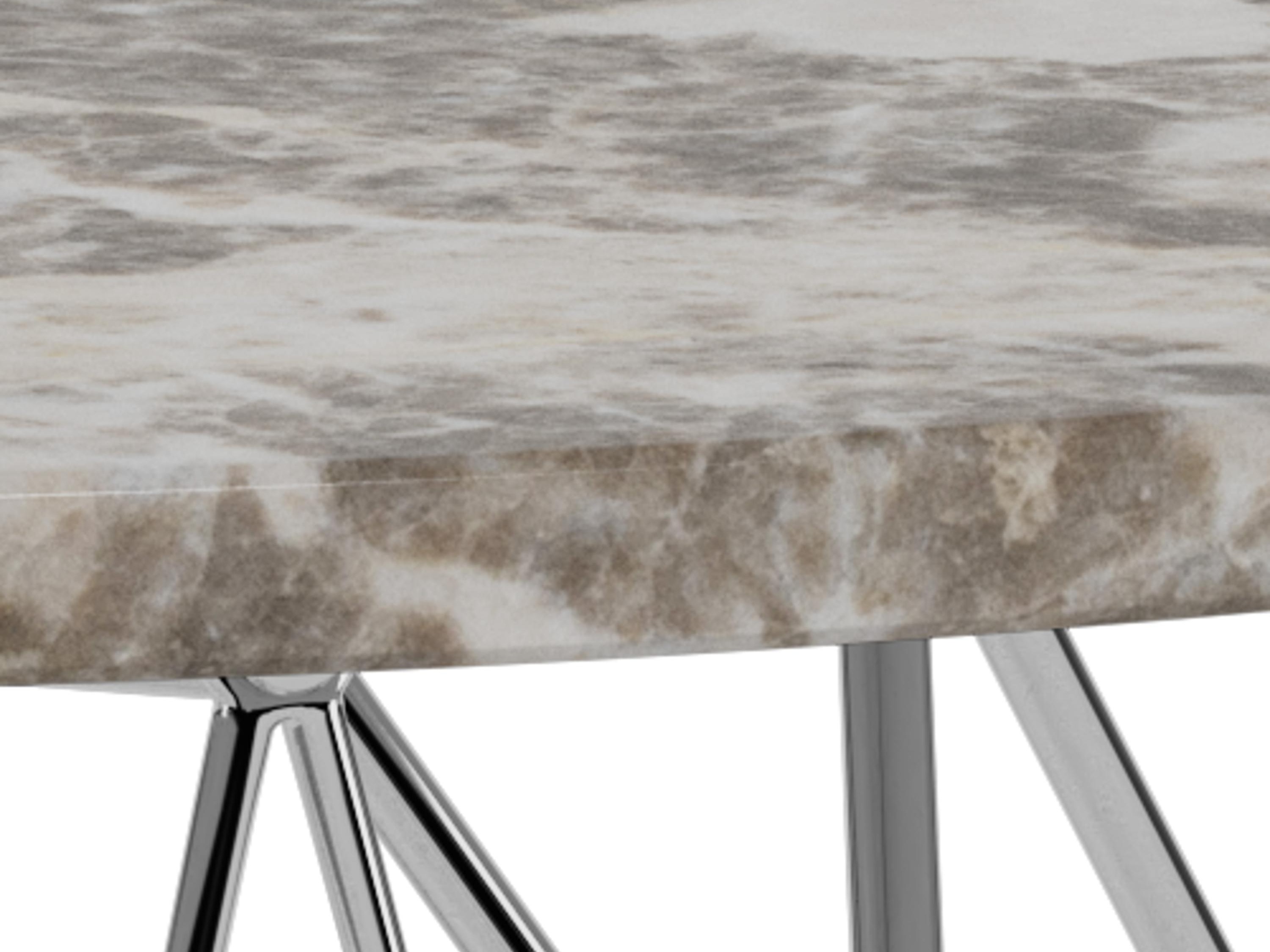 Coffee table Norsica 820 (Grey + Silver)