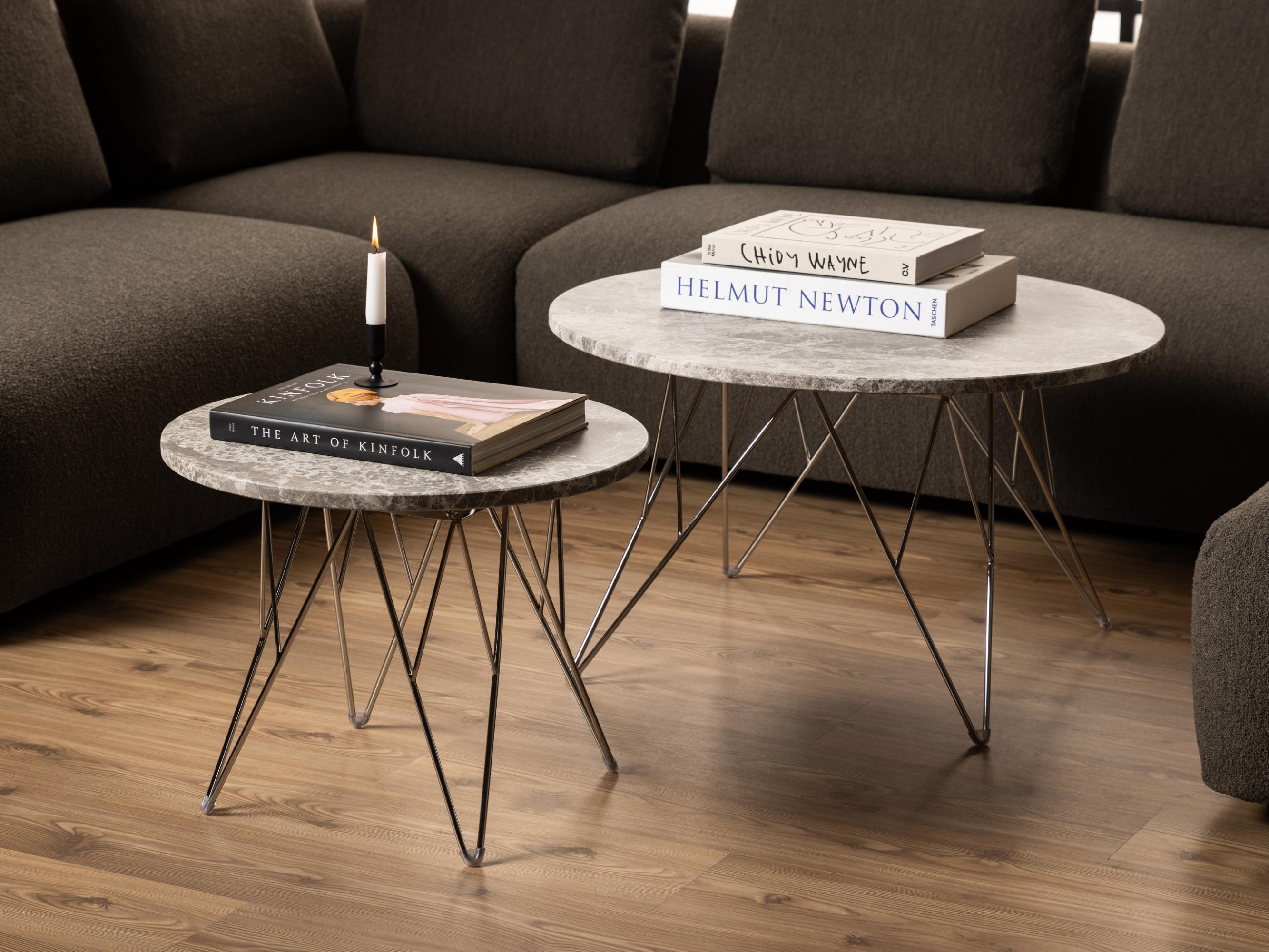 Coffee table Norsica 820 (Grey + Silver)