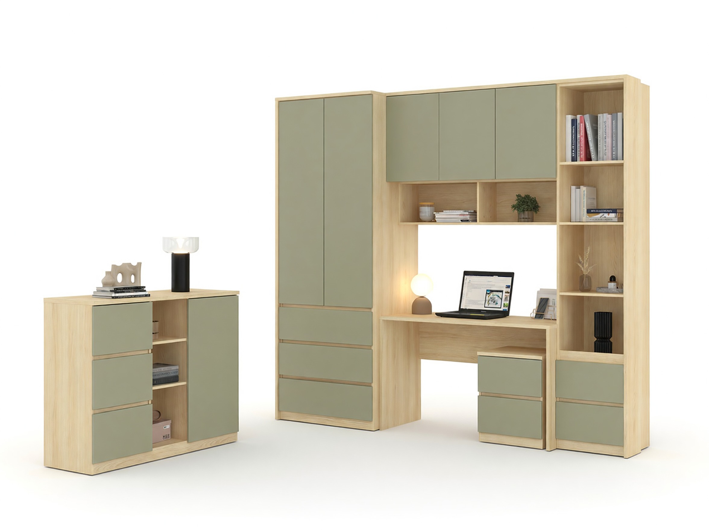 Furniture set Nolcala 122 (Oak + Eucalyptus)
