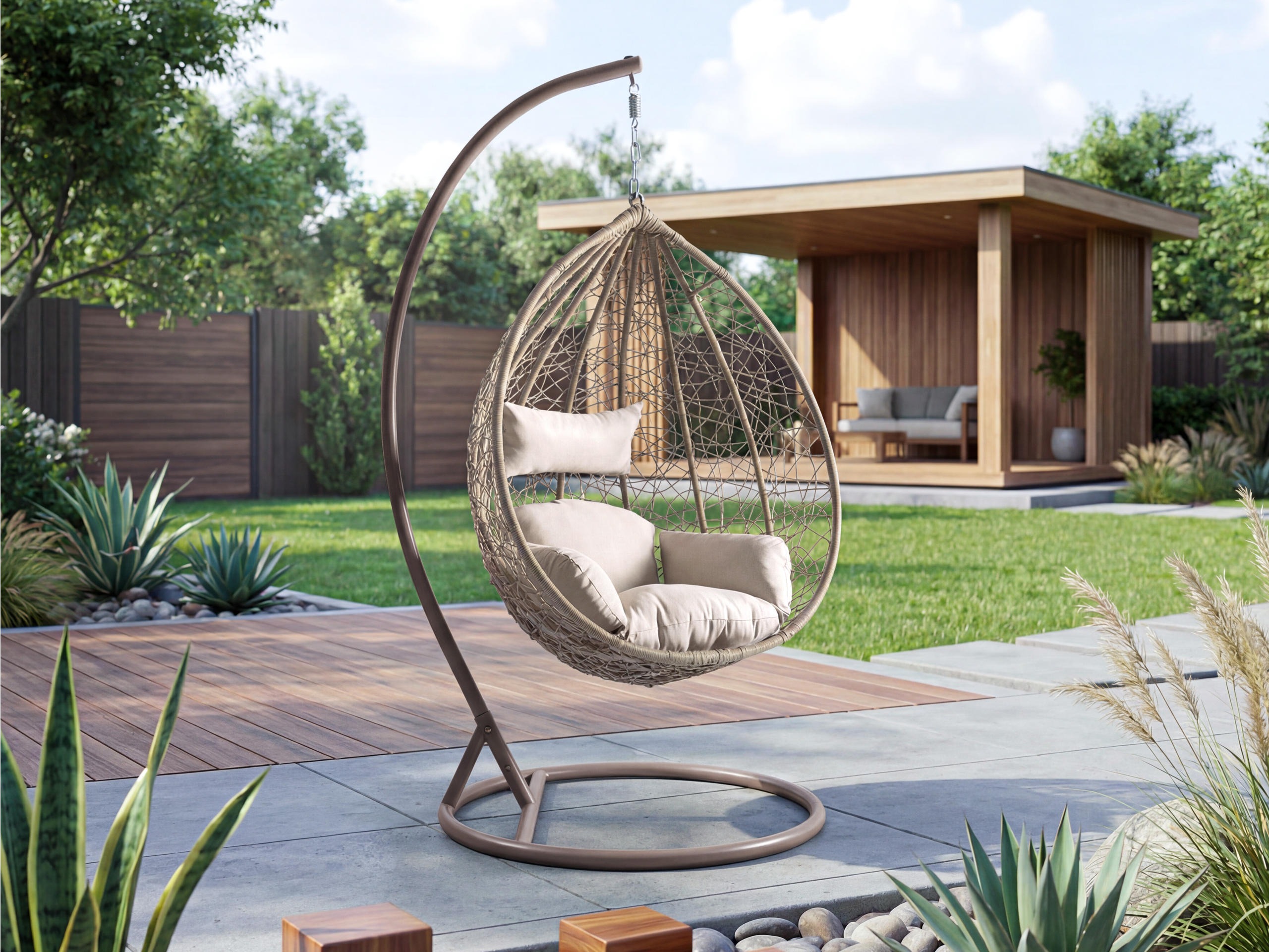 Hanging chair Comfivo Schola (Beige)