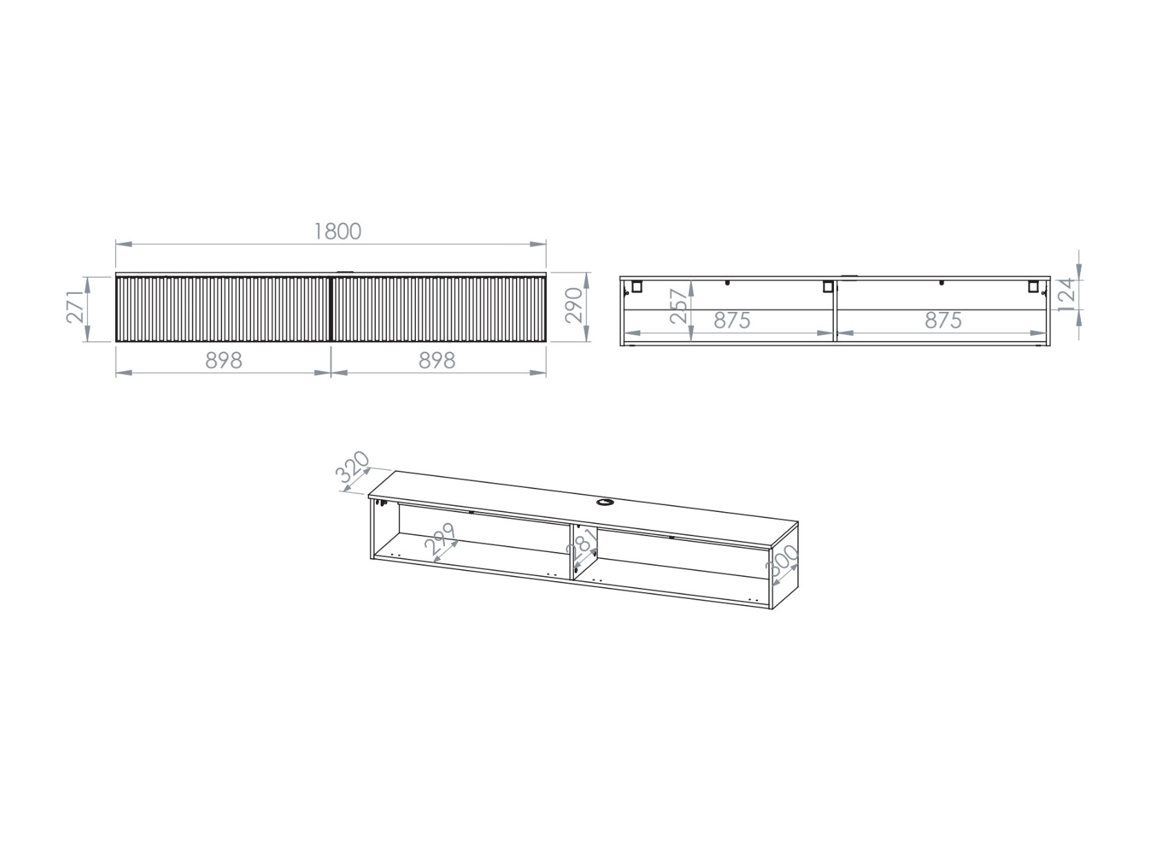 TV stand Marmeli 132