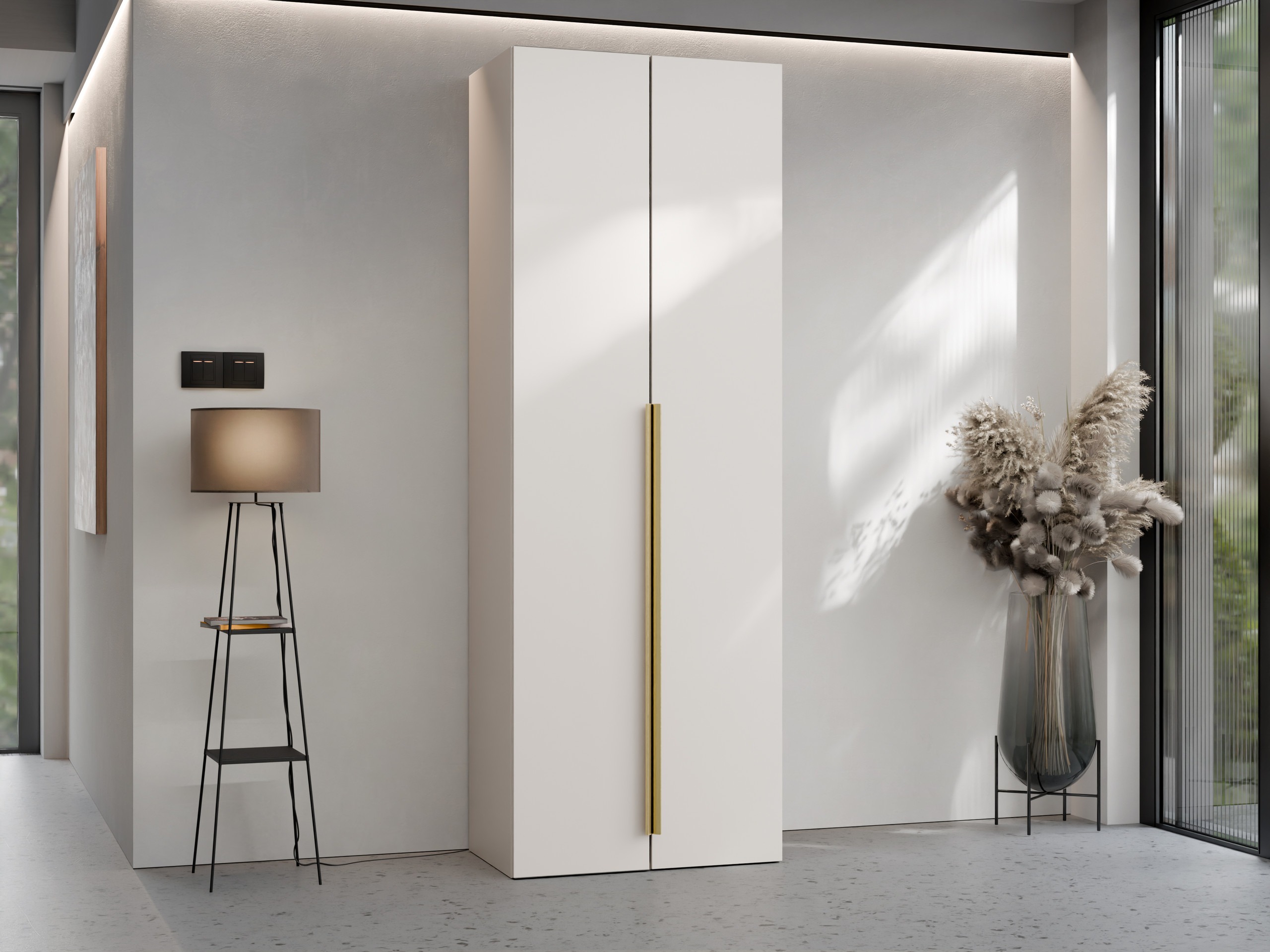 Bookcase Comfivo 578 (Beige + Golden)