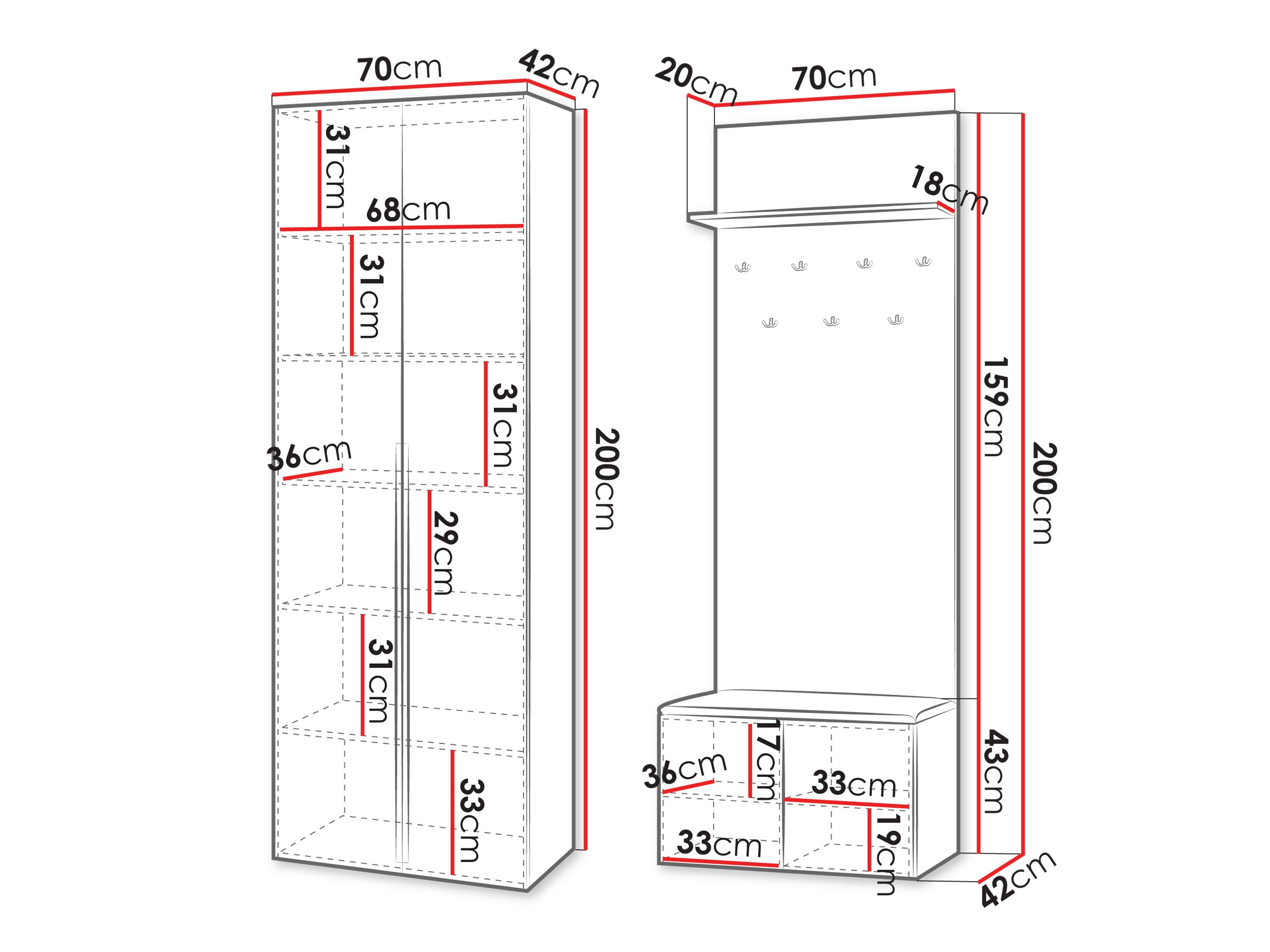 Hallway set Comfivo 562
