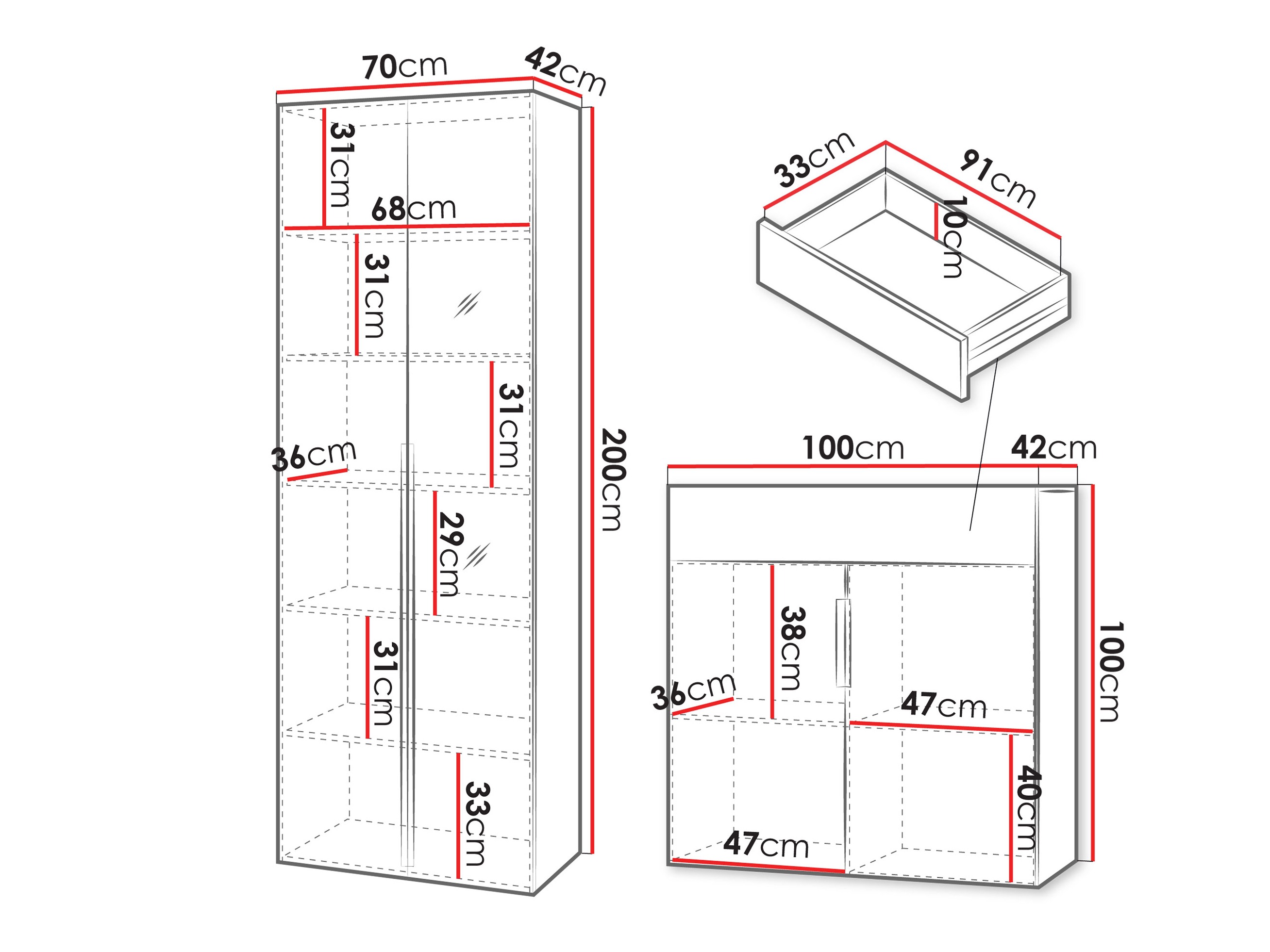 Hallway set Comfivo Auditor II (Beige)