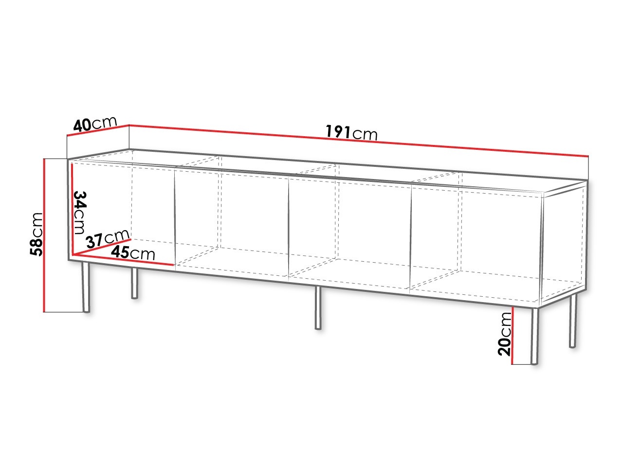 TV stand Morbala 102