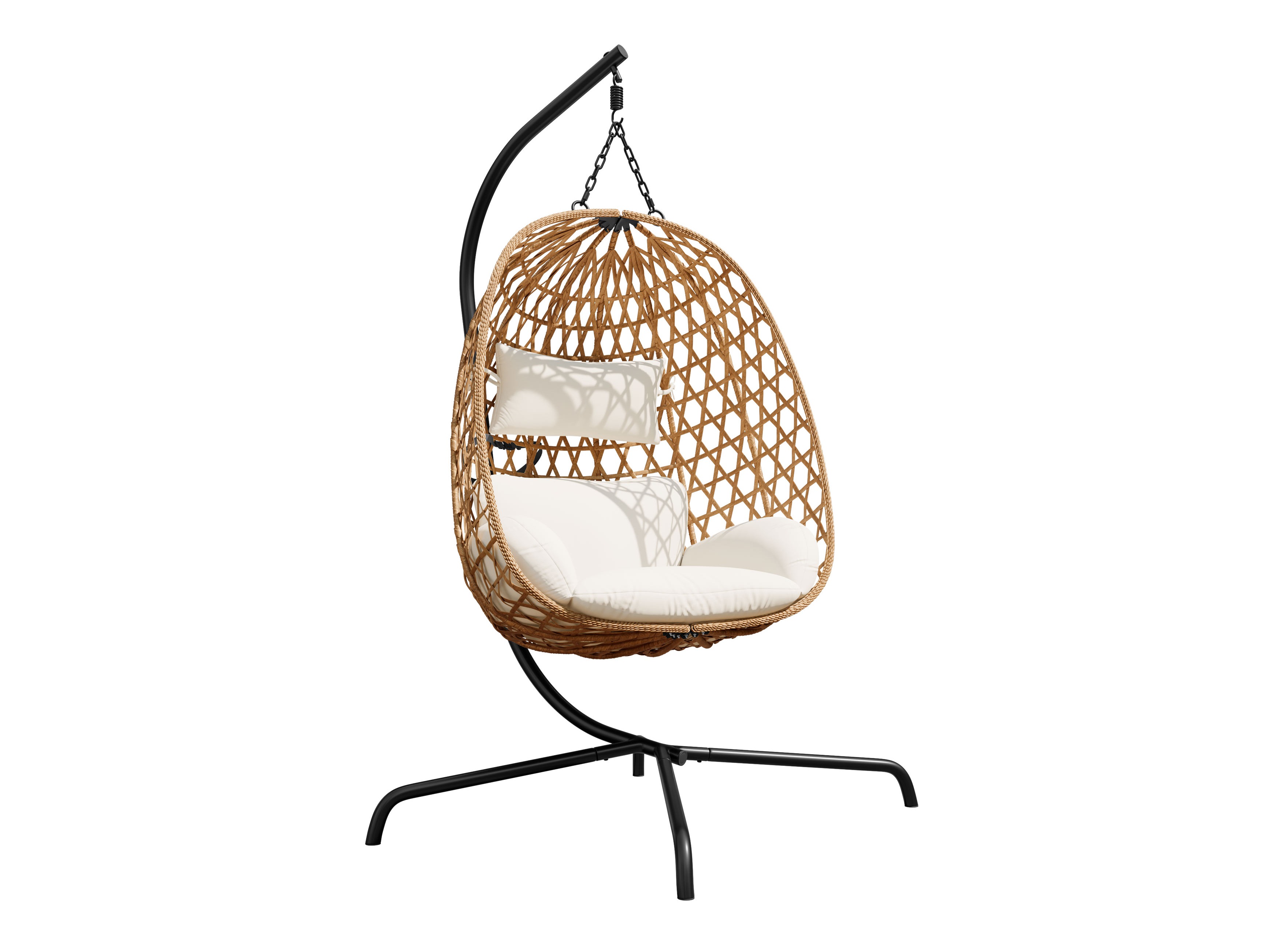 Hanging chair Magistra (Cream + Black)