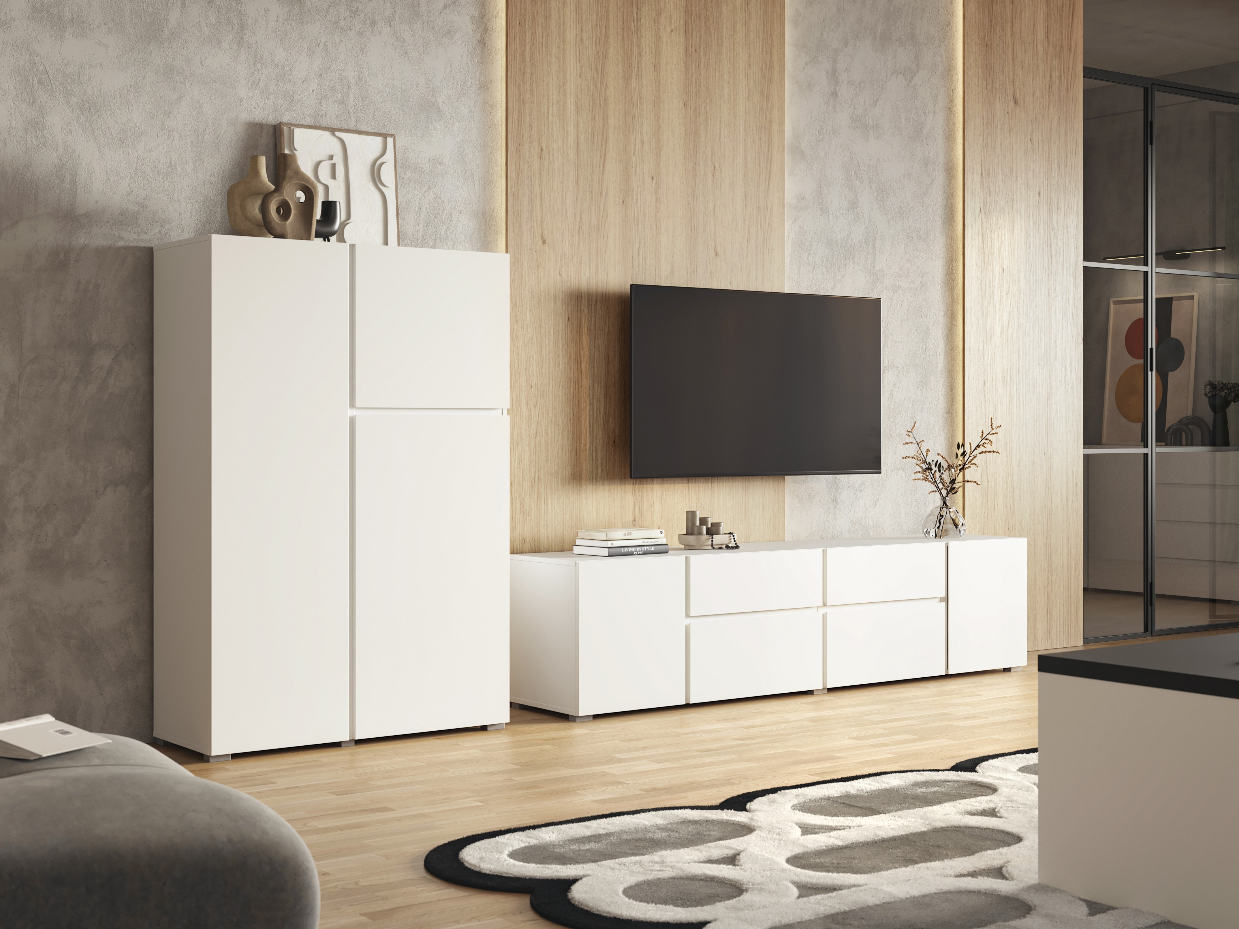 Living room set Elbleve 104 (White)