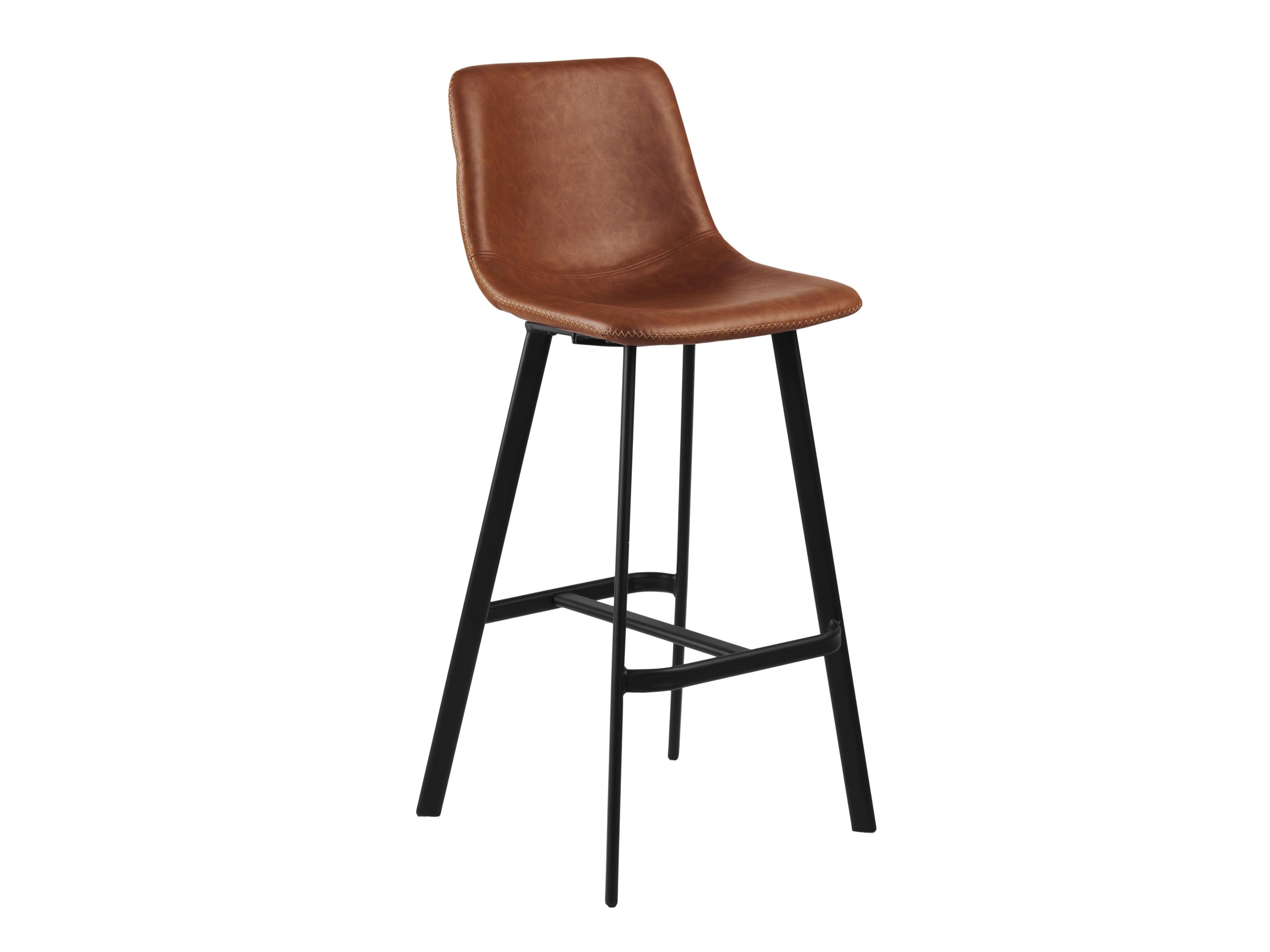 Bar stool Norsica 444 (Black + Brown)