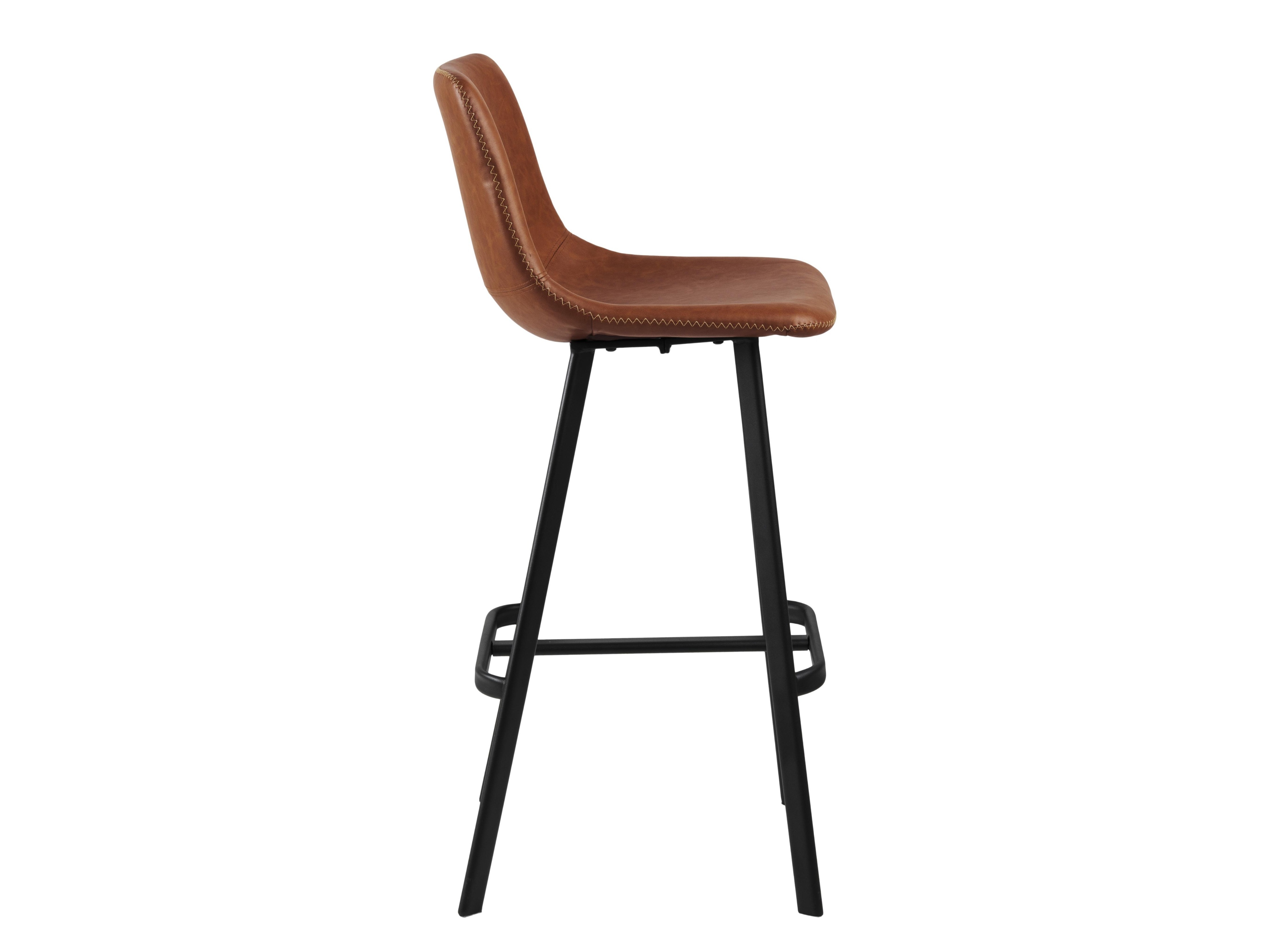 Bar stool Norsica 444 (Black + Brown)