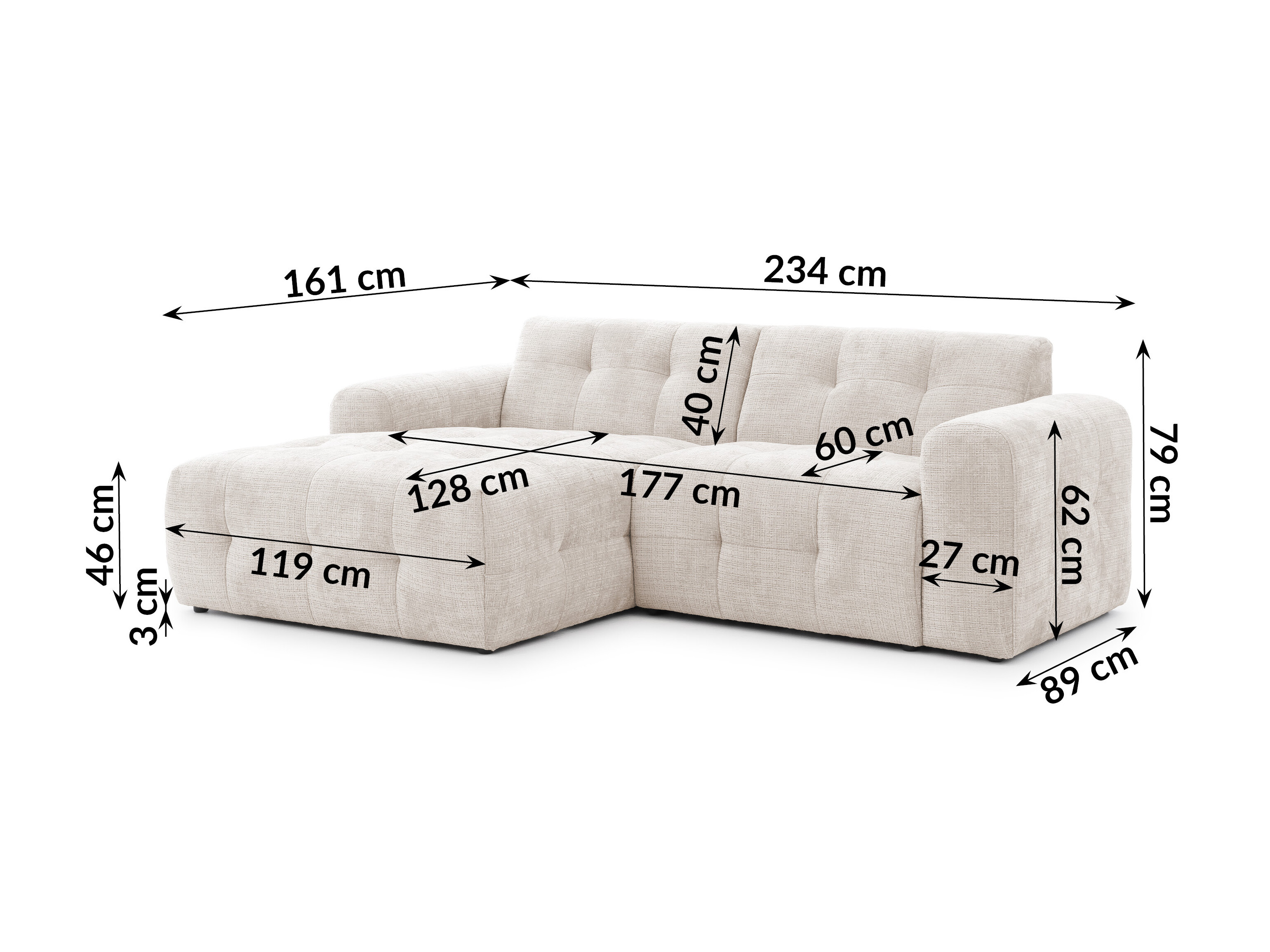 Upholstered furniture set Rocklin 183 (Cremona 02)