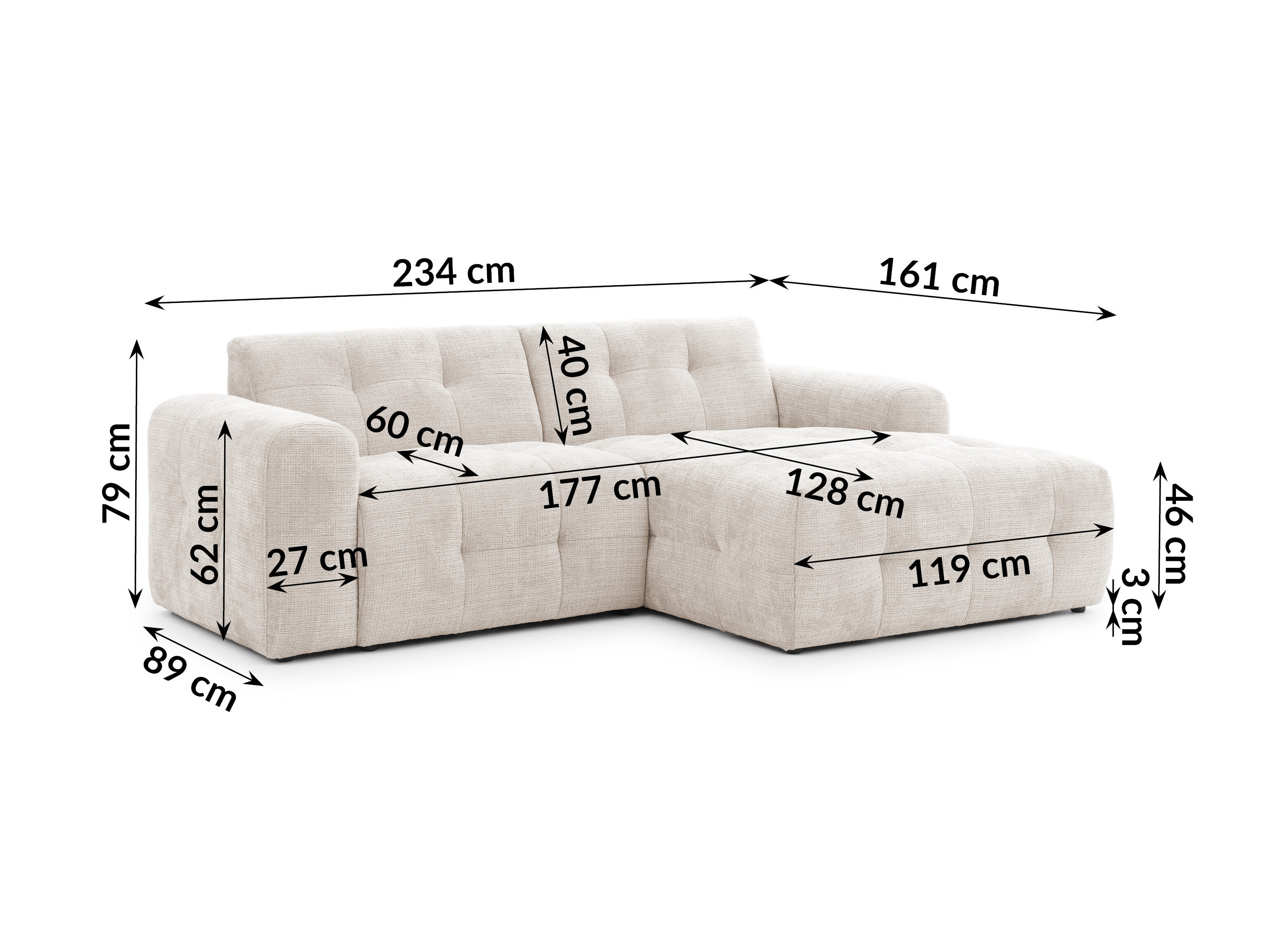 Upholstered furniture set Rocklin 183 (Cremona 02)