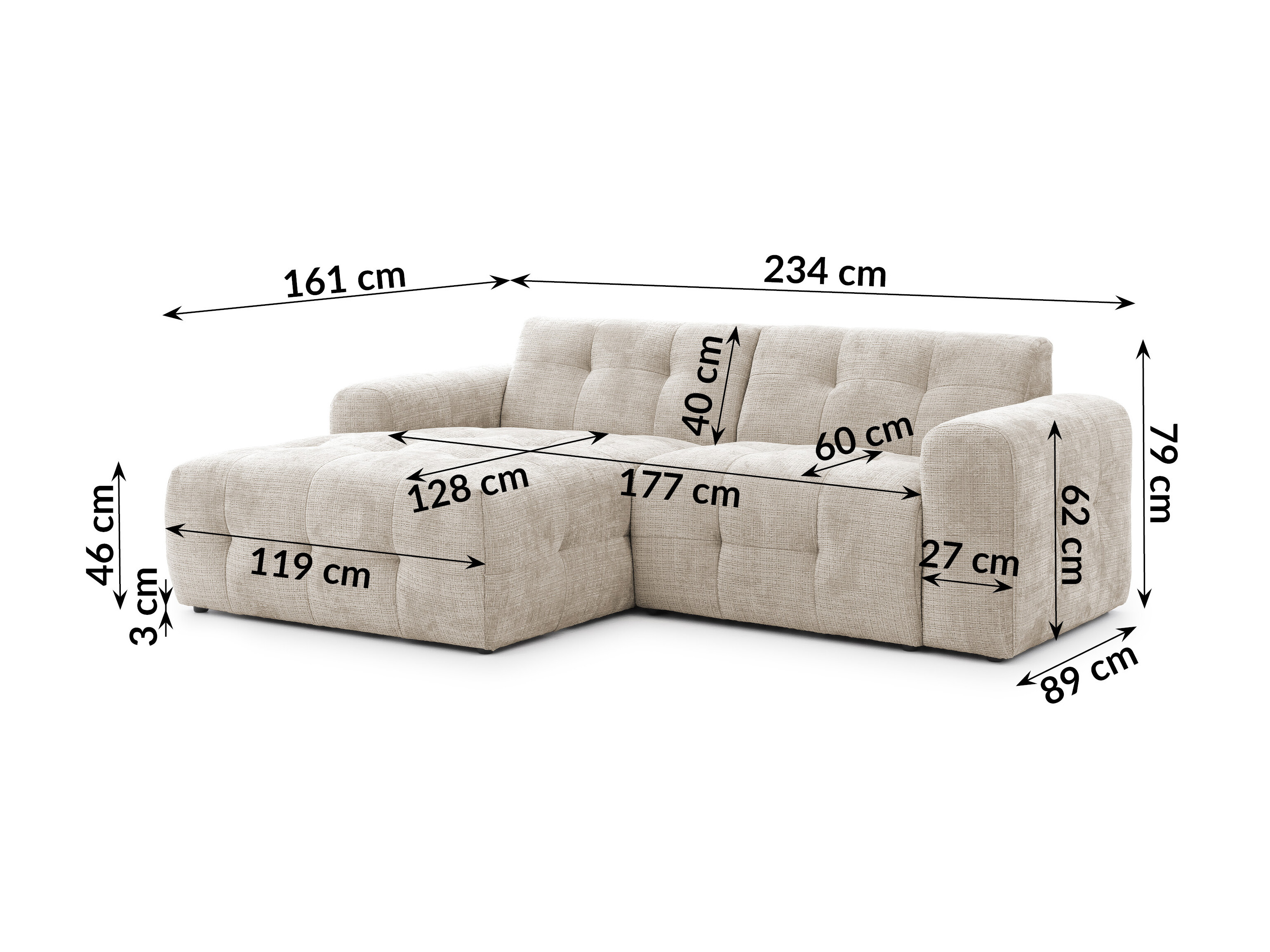 Upholstered furniture set Rocklin 183 (Cremona 14)