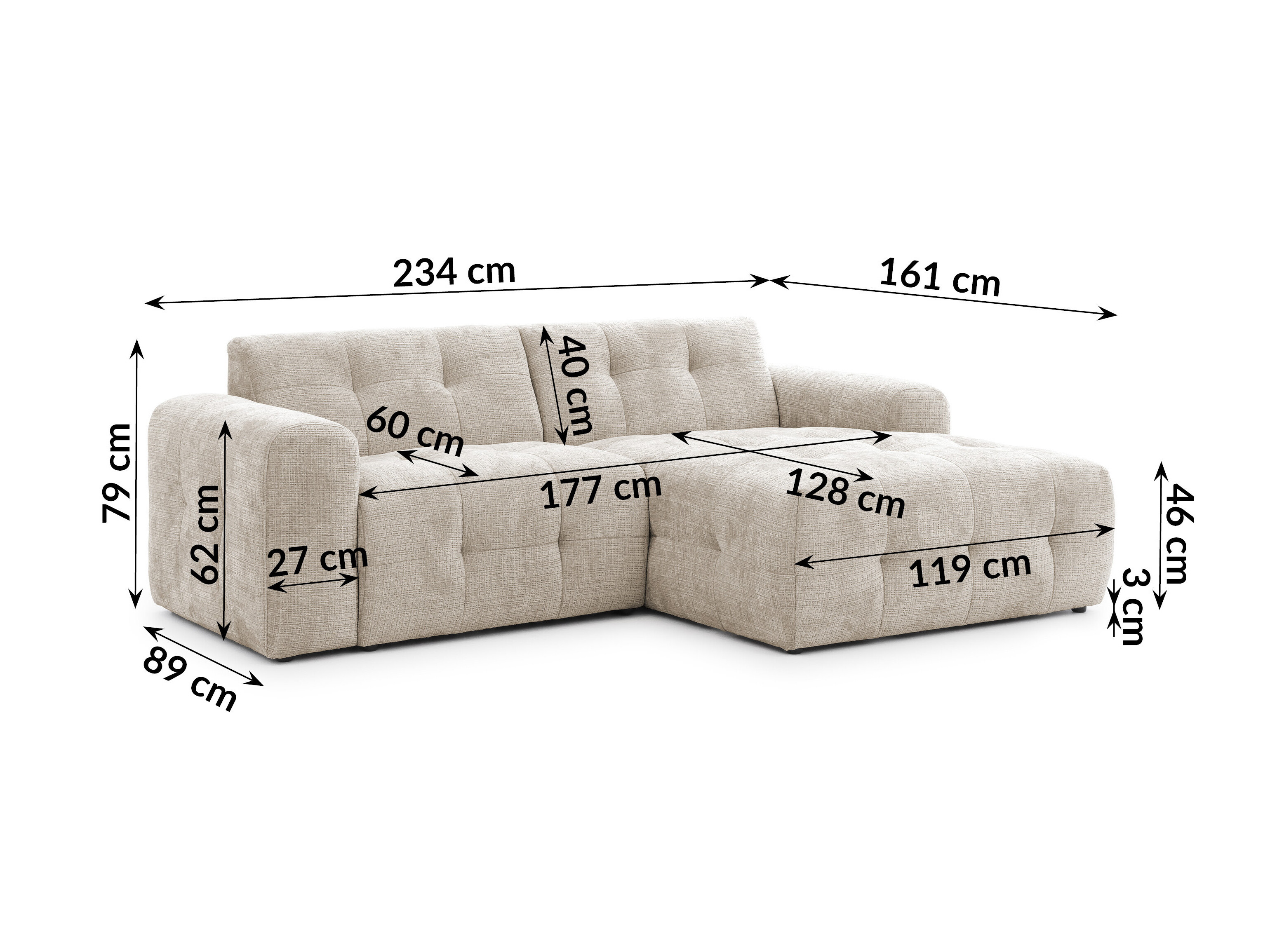 Upholstered furniture set Rocklin 183 (Cremona 14)