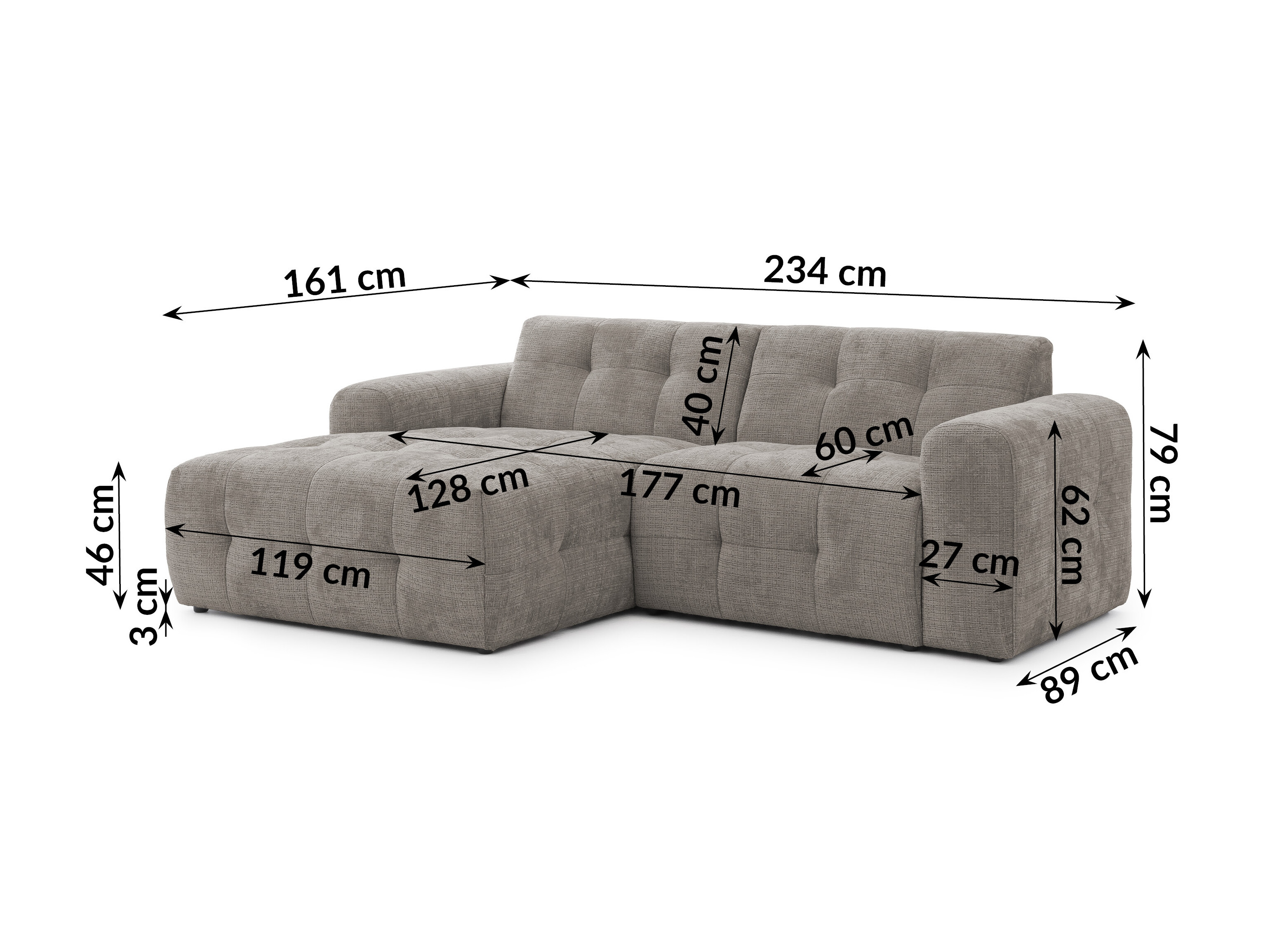 Upholstered furniture set Rocklin 183 (Cremona 24)