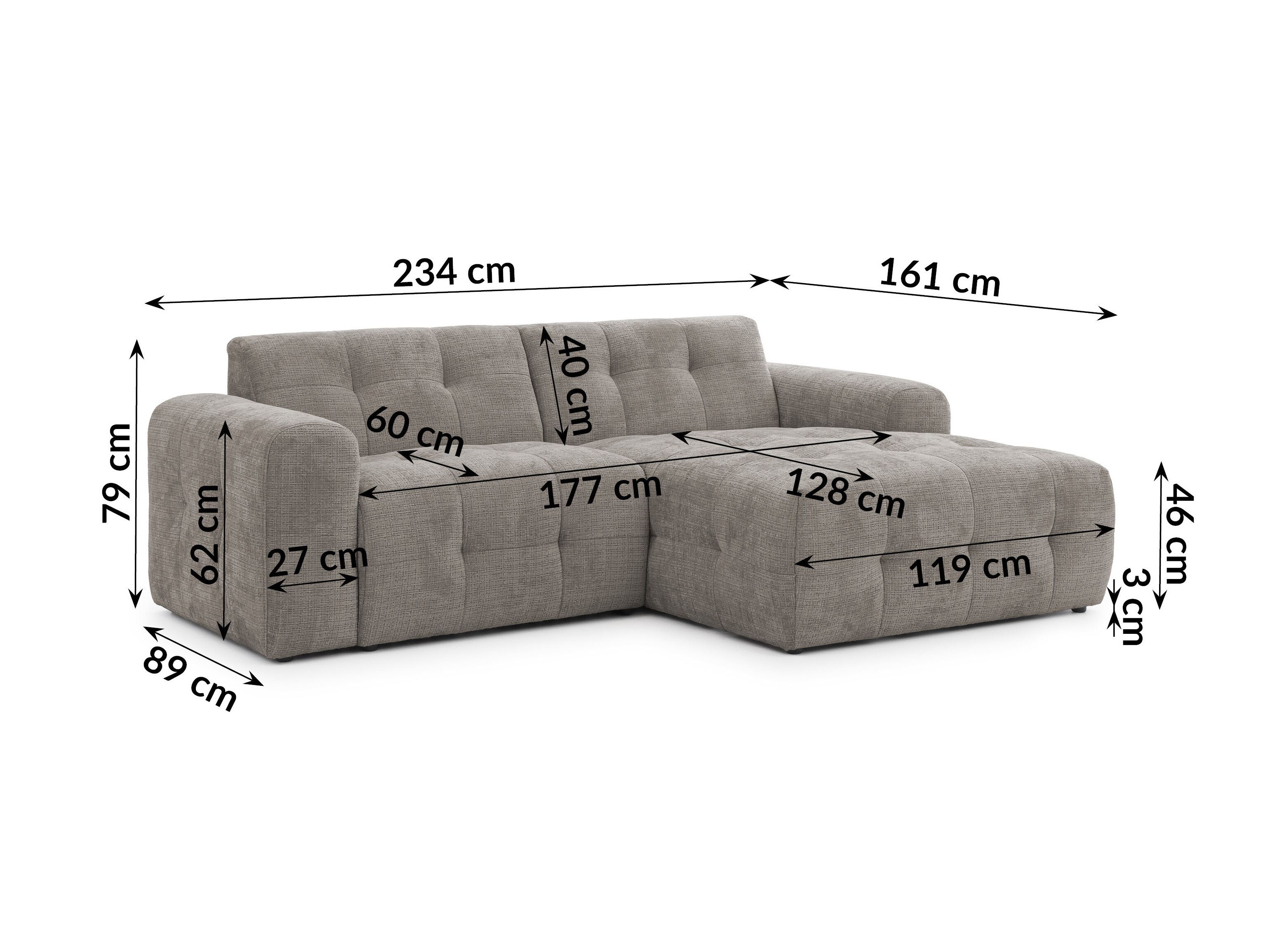 Upholstered furniture set Rocklin 183 (Cremona 24)