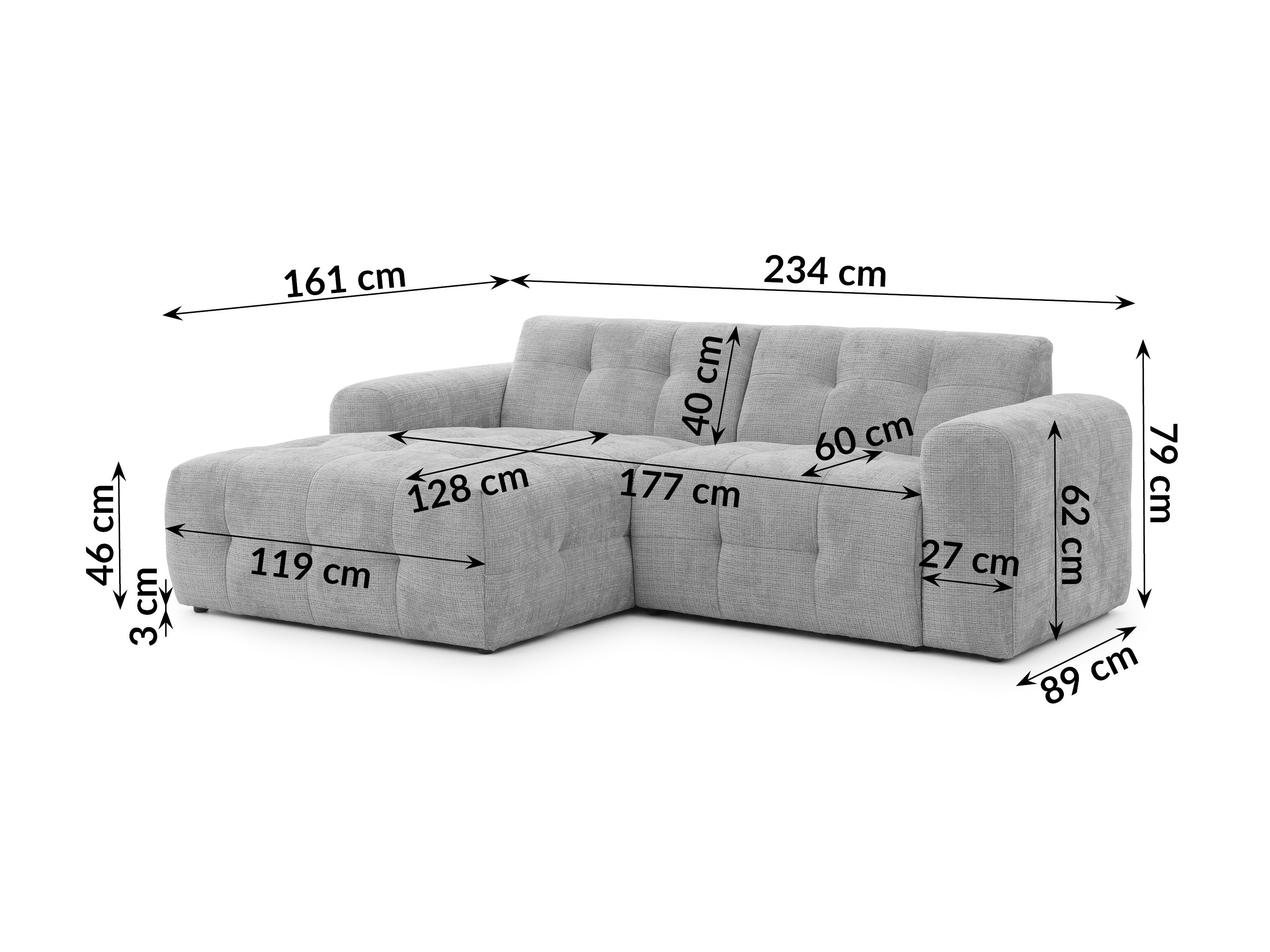 Upholstered furniture set Rocklin 183 (Cremona 81)
