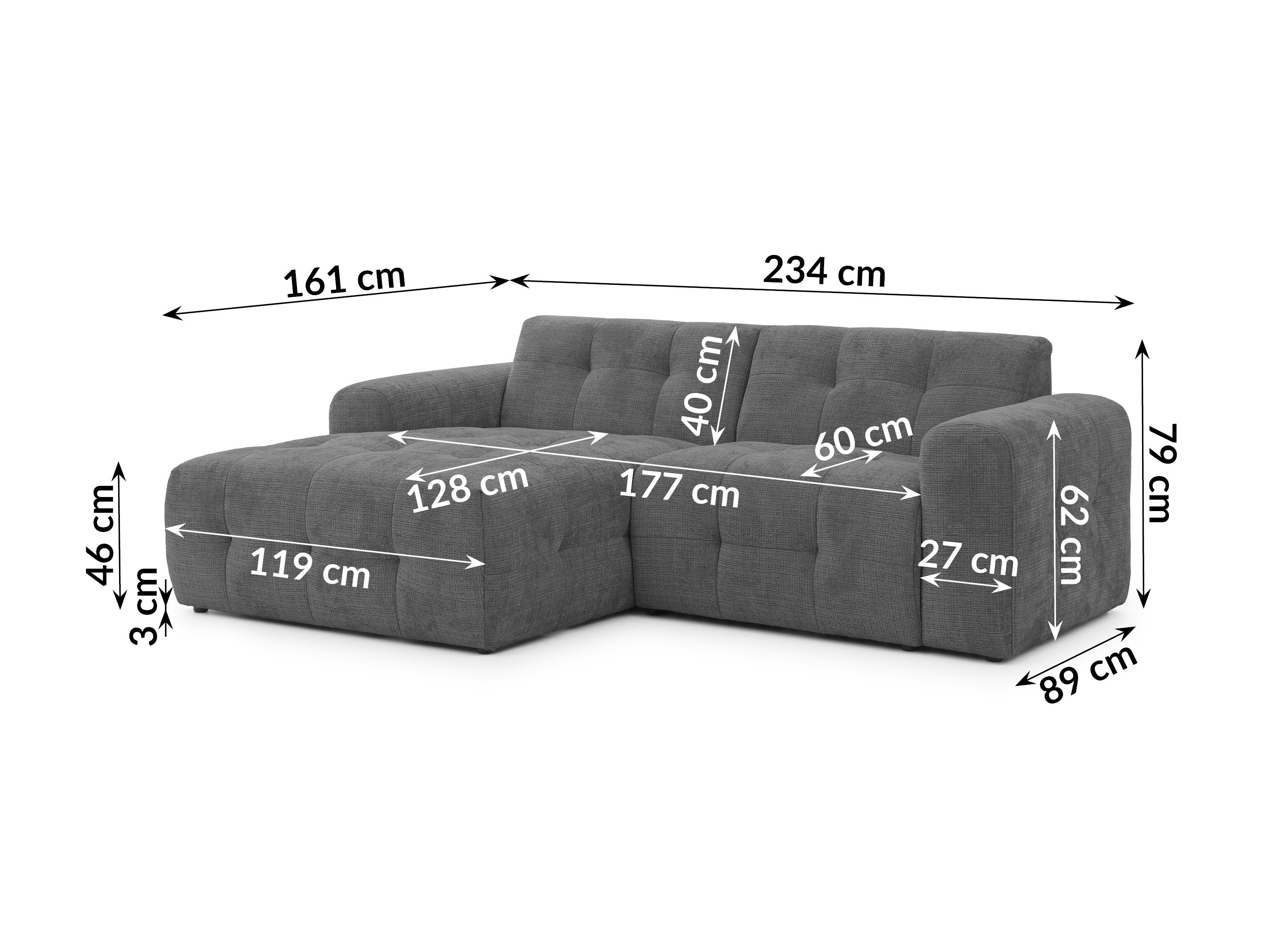 Upholstered furniture set Rocklin 183 (Cremona 95)