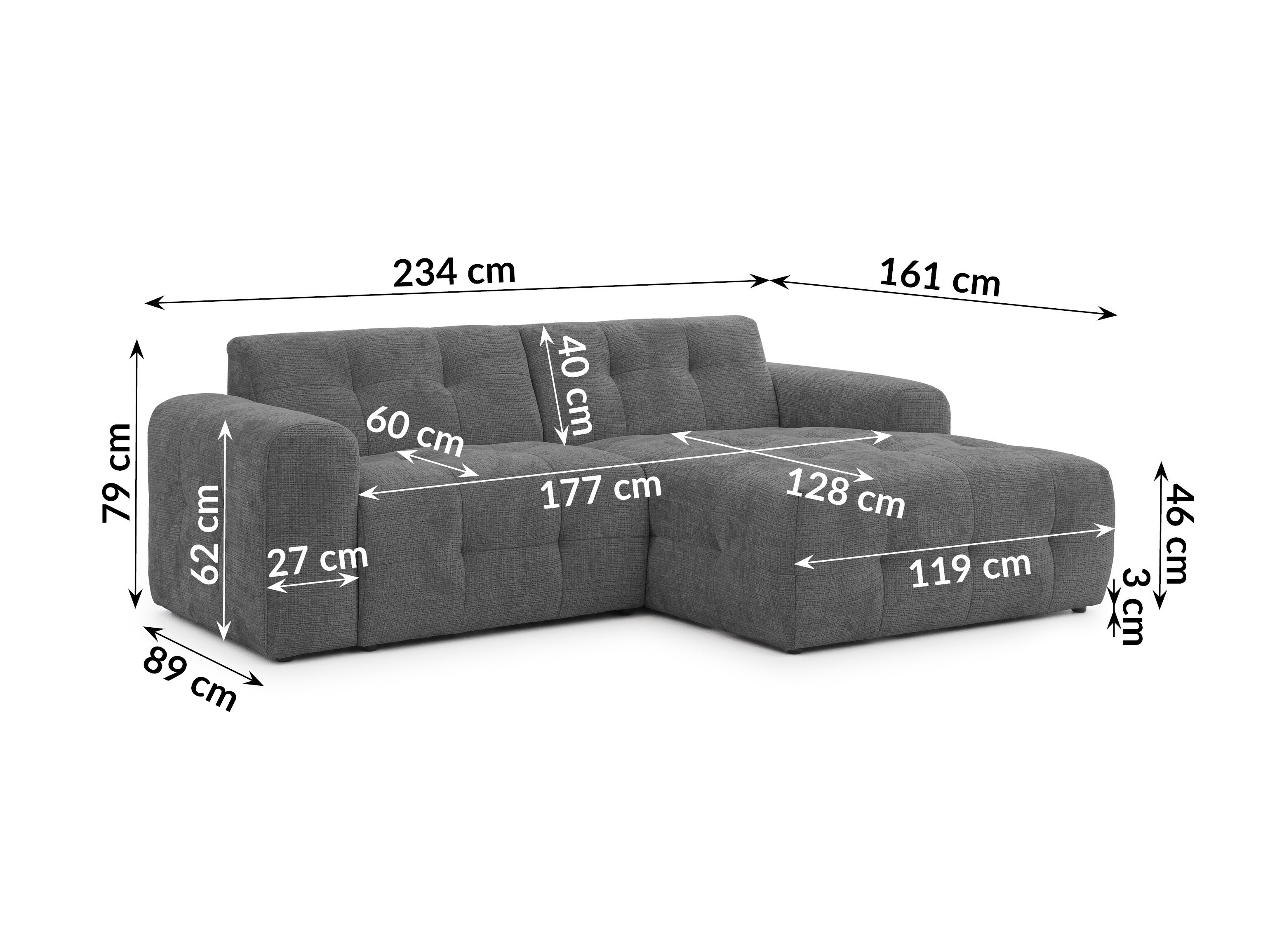 Upholstered furniture set Rocklin 183 (Cremona 95)