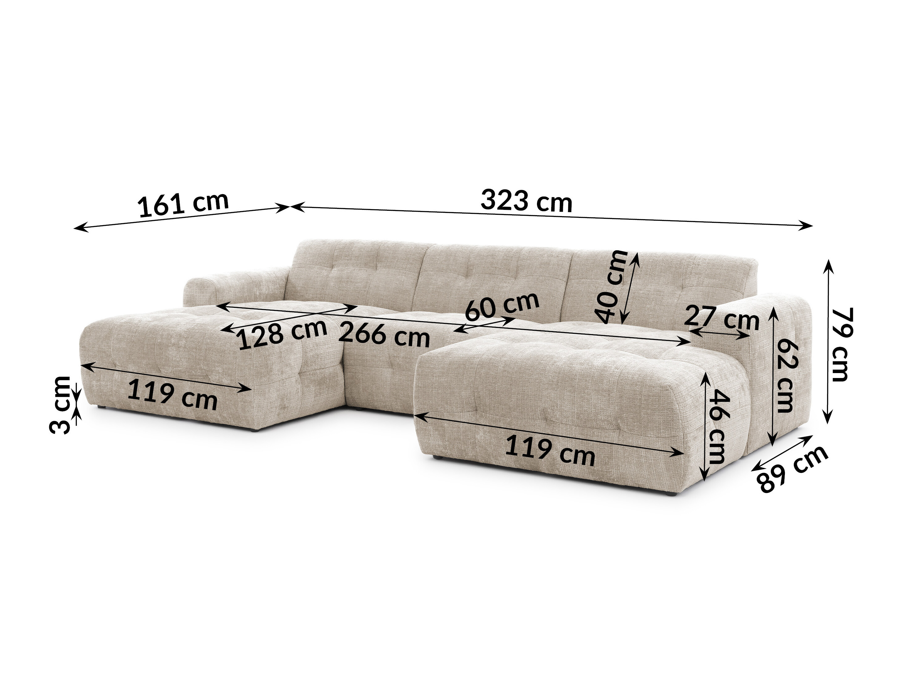 Upholstered furniture set Rocklin 185 (Cremona 14)
