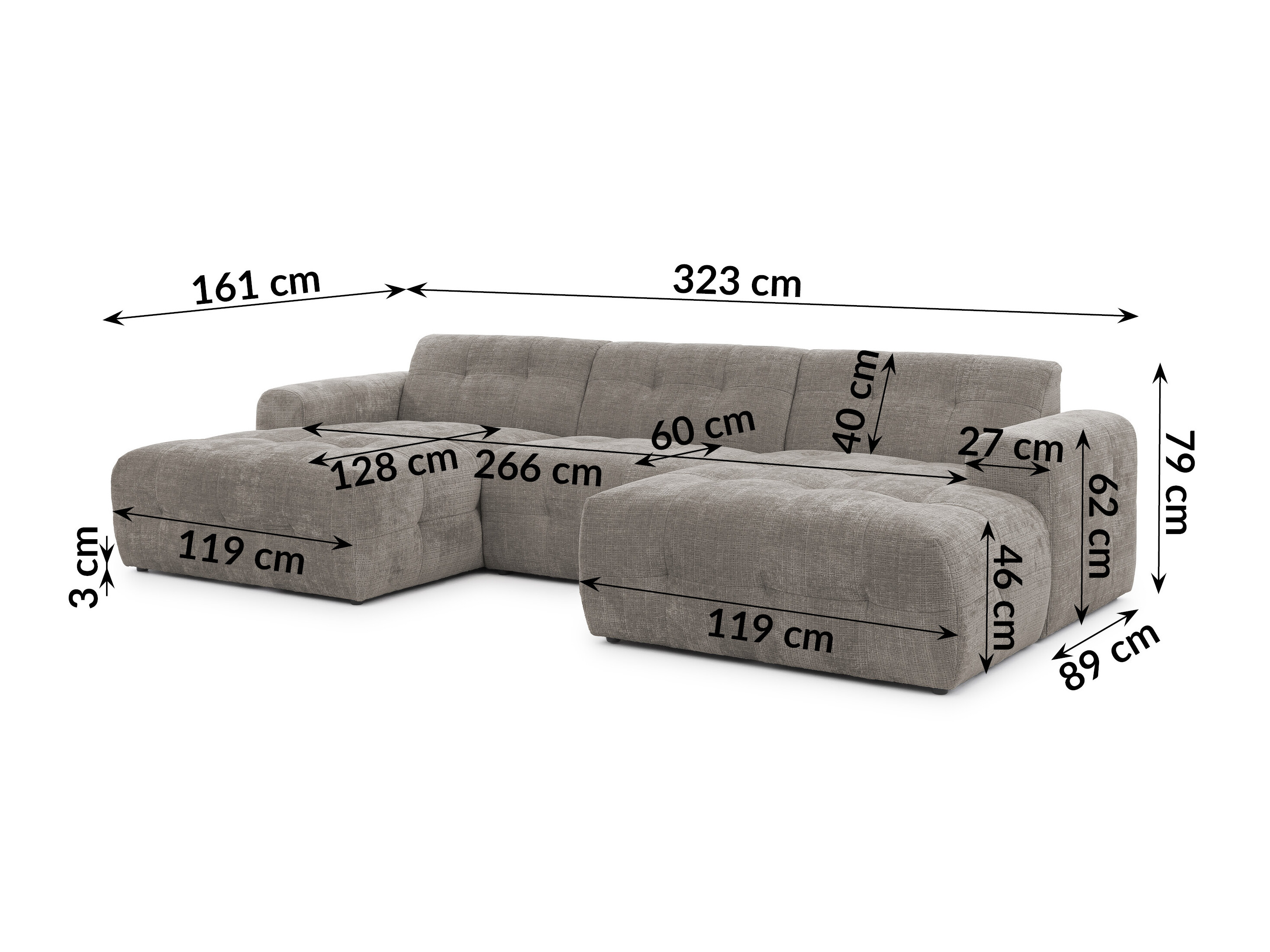 Upholstered furniture set Rocklin 185 (Cremona 24)