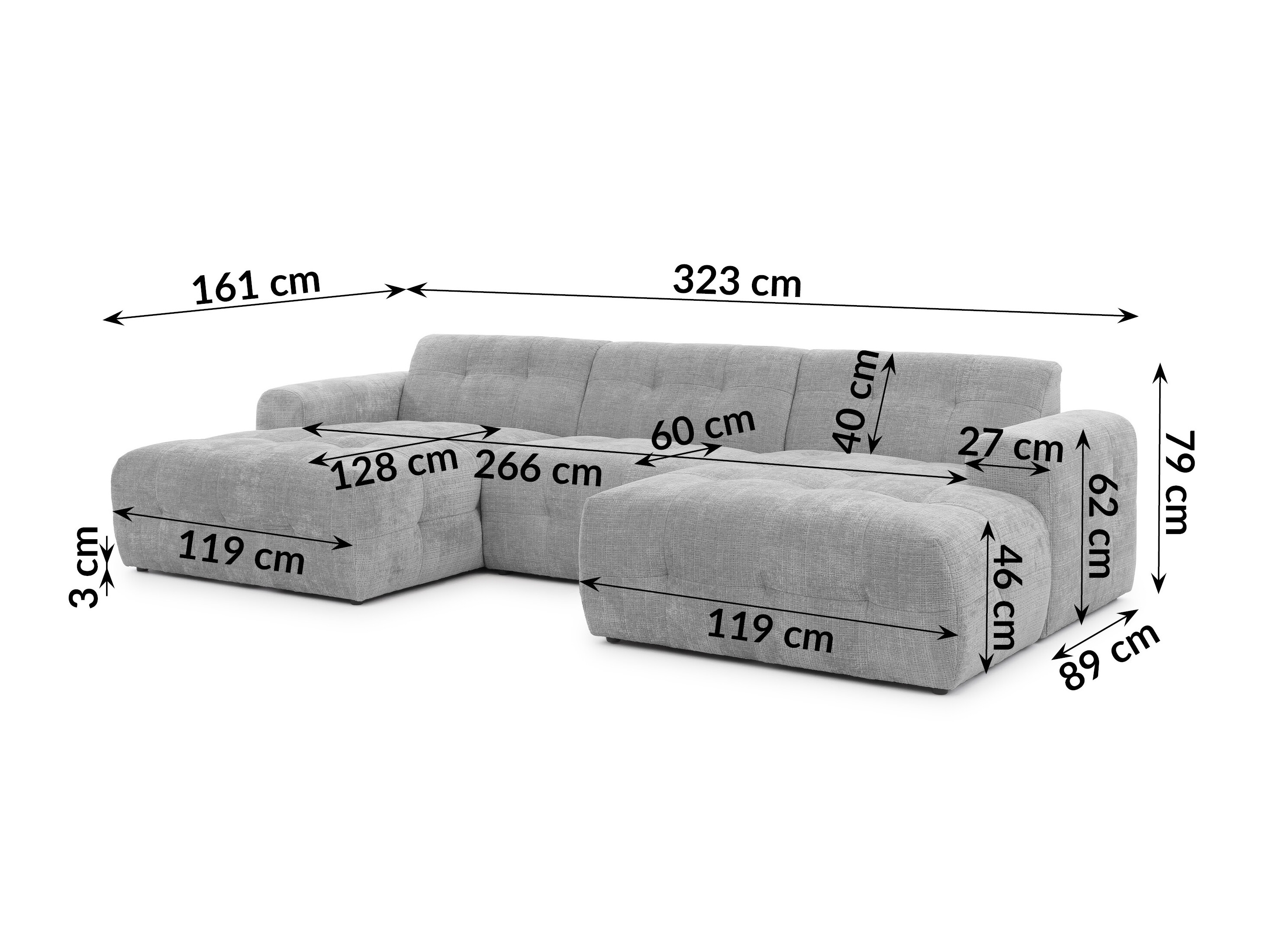 Upholstered furniture set Rocklin 185 (Cremona 81)