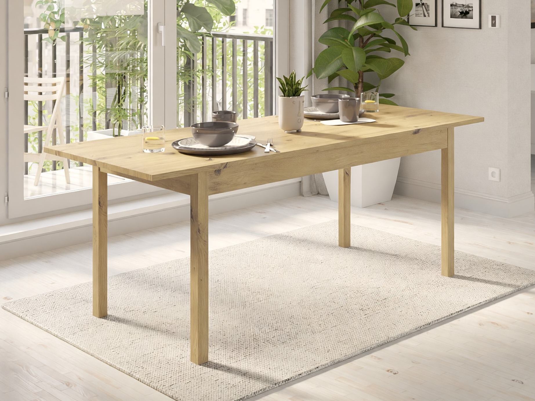 Table Bristol 221 (Artisan oak)