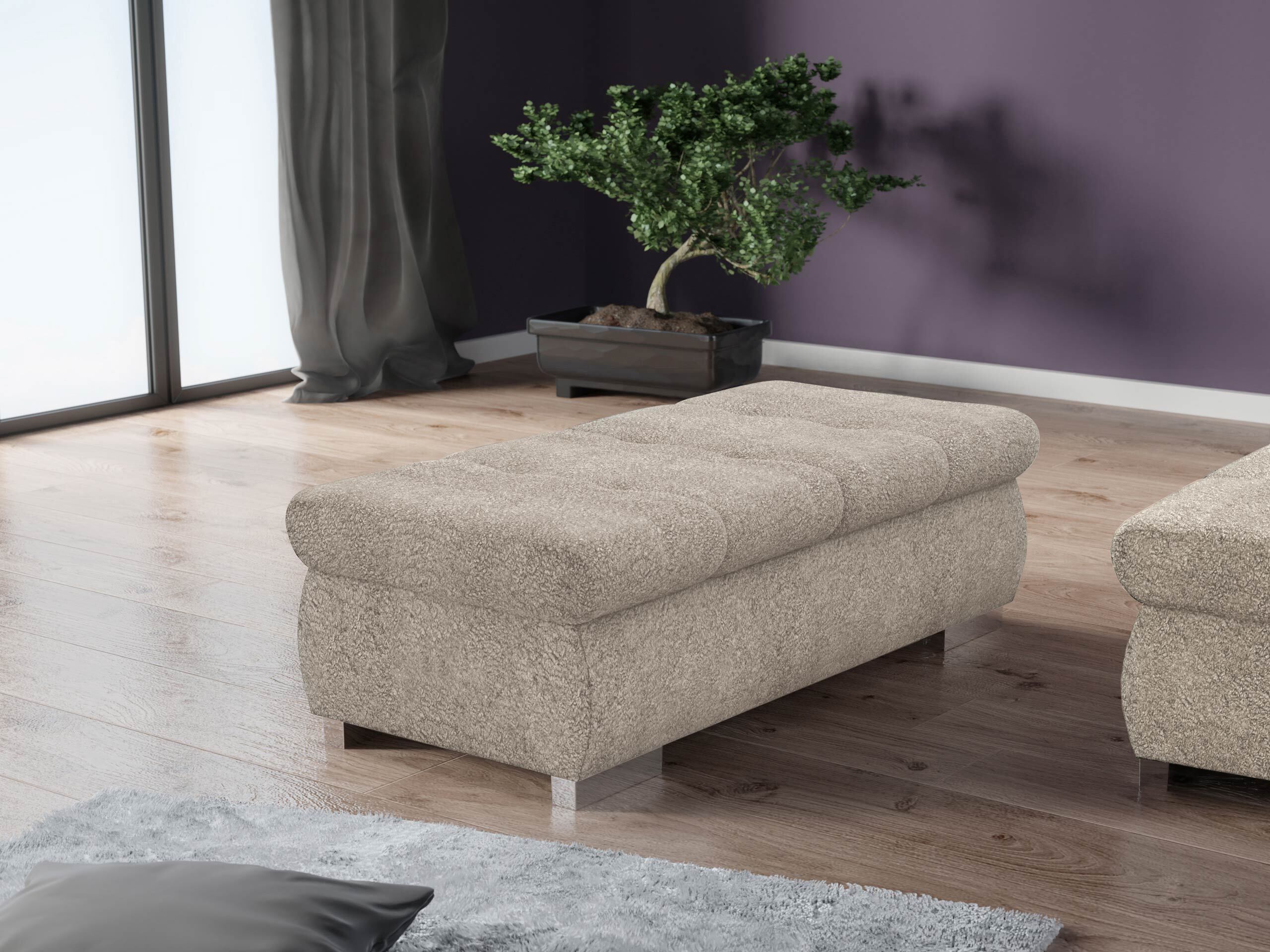 Upholstered bench Comfivo Nitor I (Coral 50)
