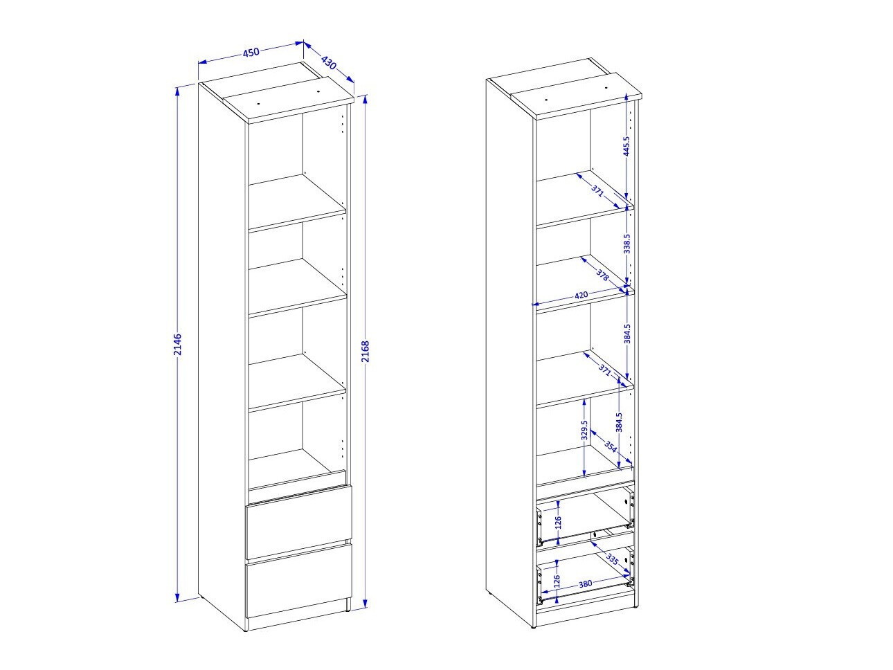 Bedroom set Nolcala 124 (Oak + Beige)