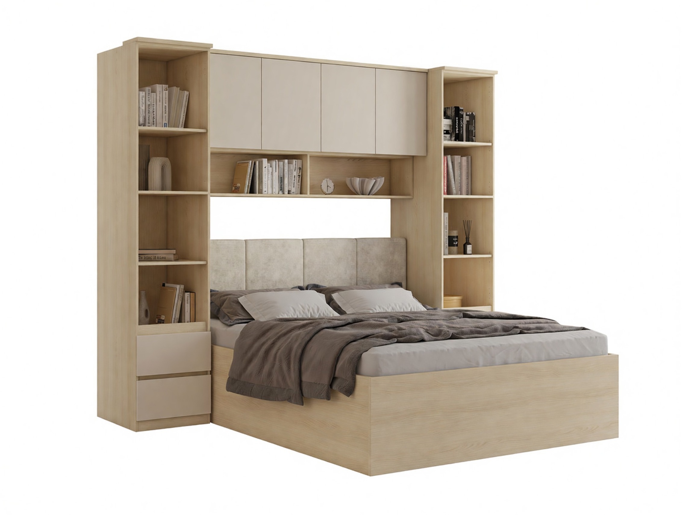 Bedroom set Nolcala 124 (Oak + Beige)