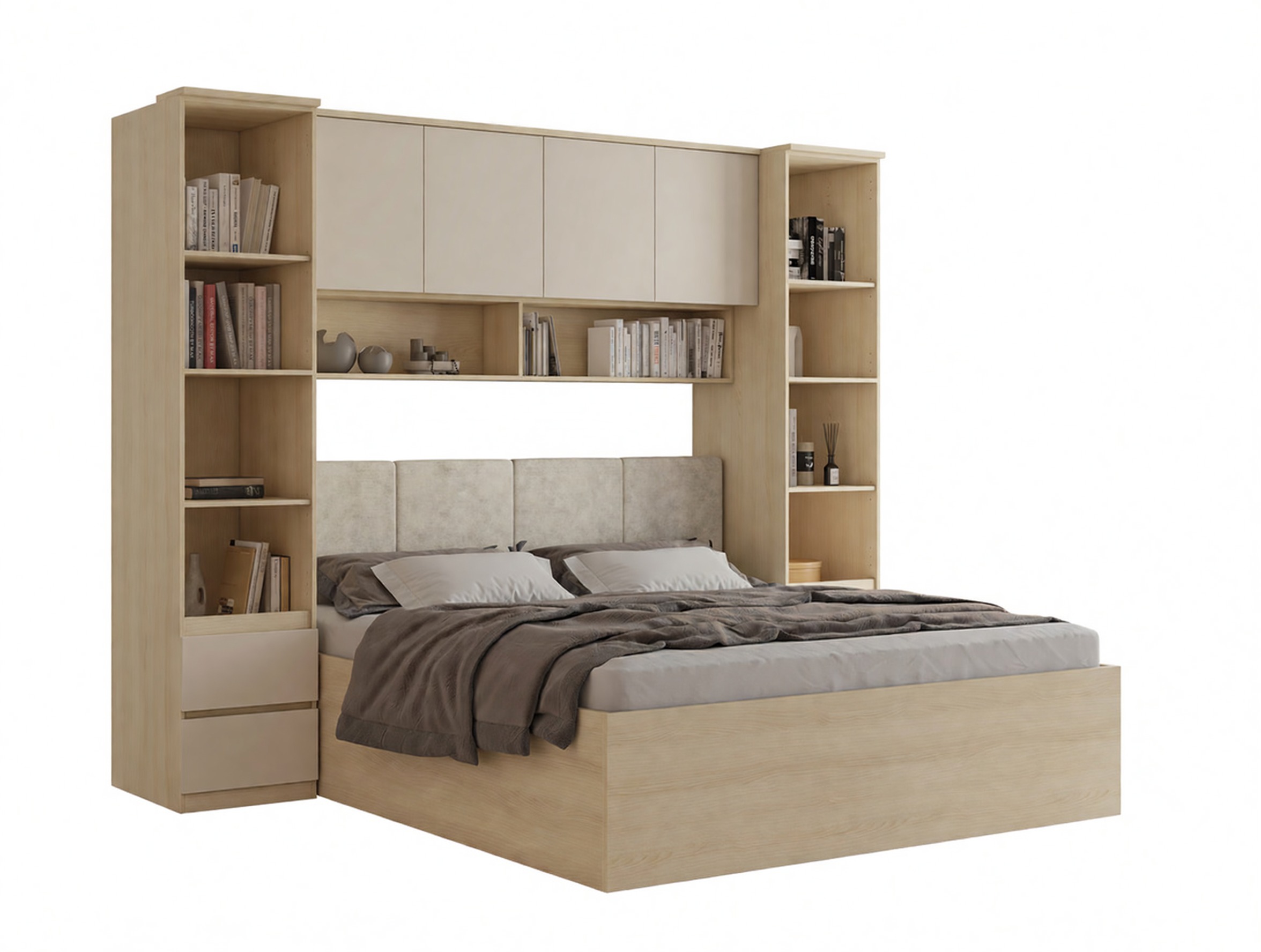 Bedroom set Nolcala 124 (Oak + Beige)