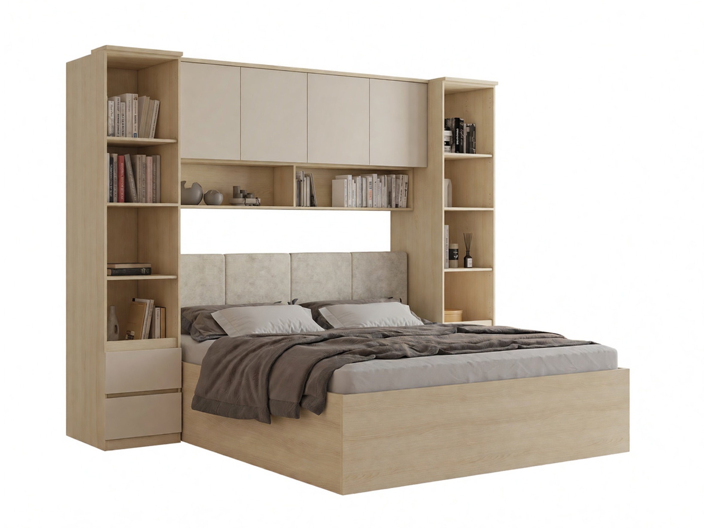 Bedroom set Nolcala 124 (Oak + Beige)