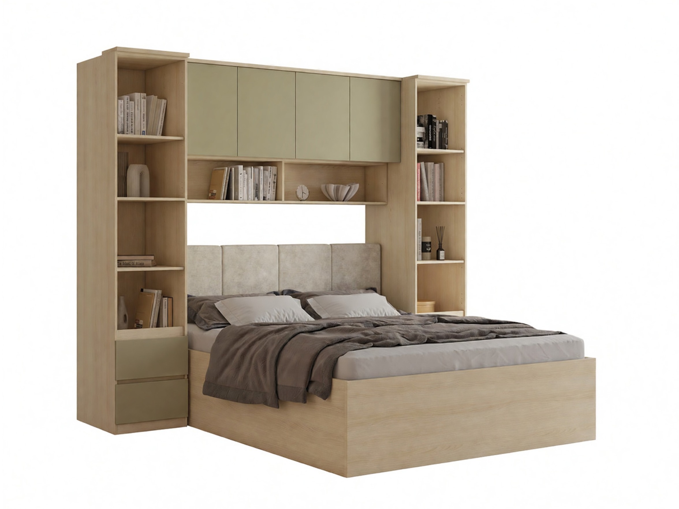 Bedroom set Nolcala 124 (Oak + Eucalyptus)