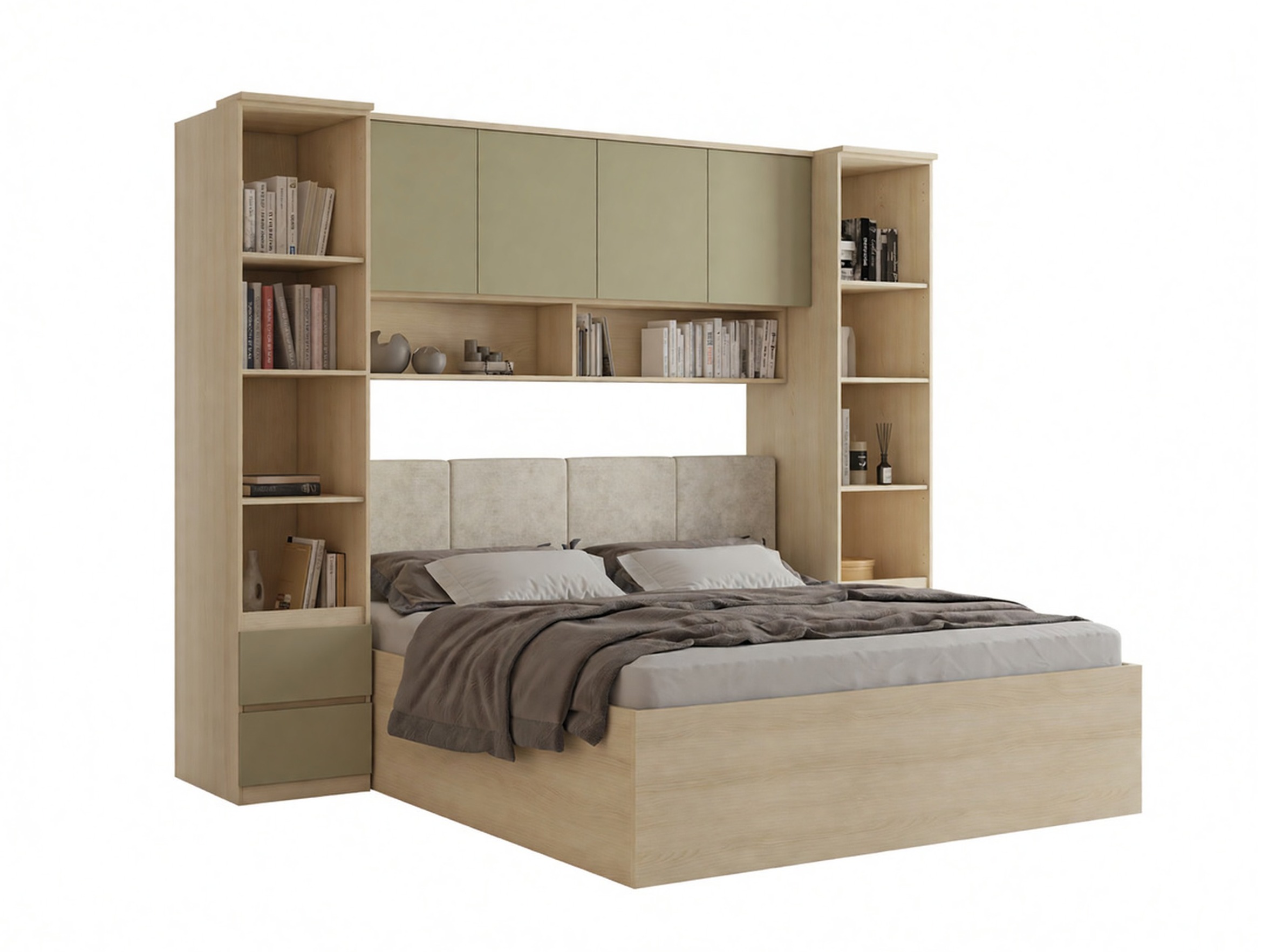 Bedroom set Nolcala 124 (Oak + Eucalyptus)