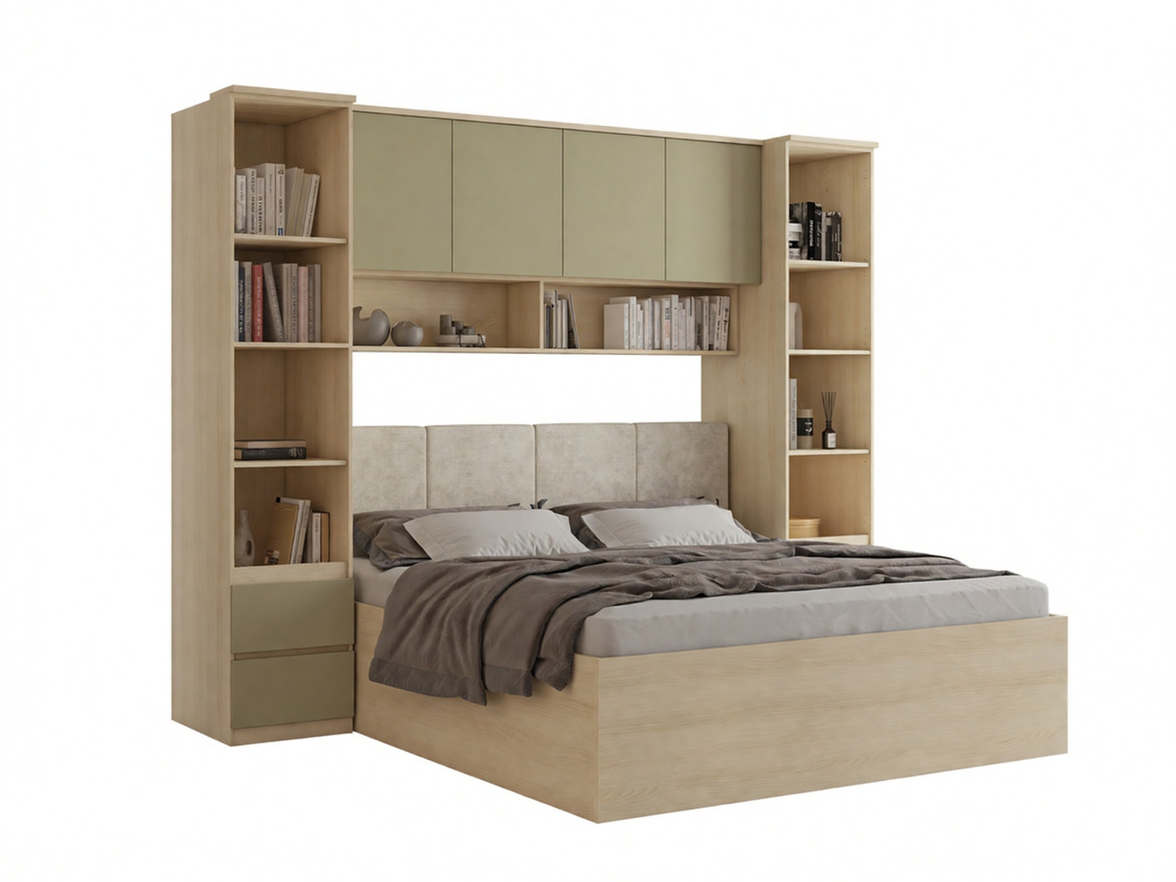 Bedroom set Nolcala 124 (Oak + Eucalyptus)