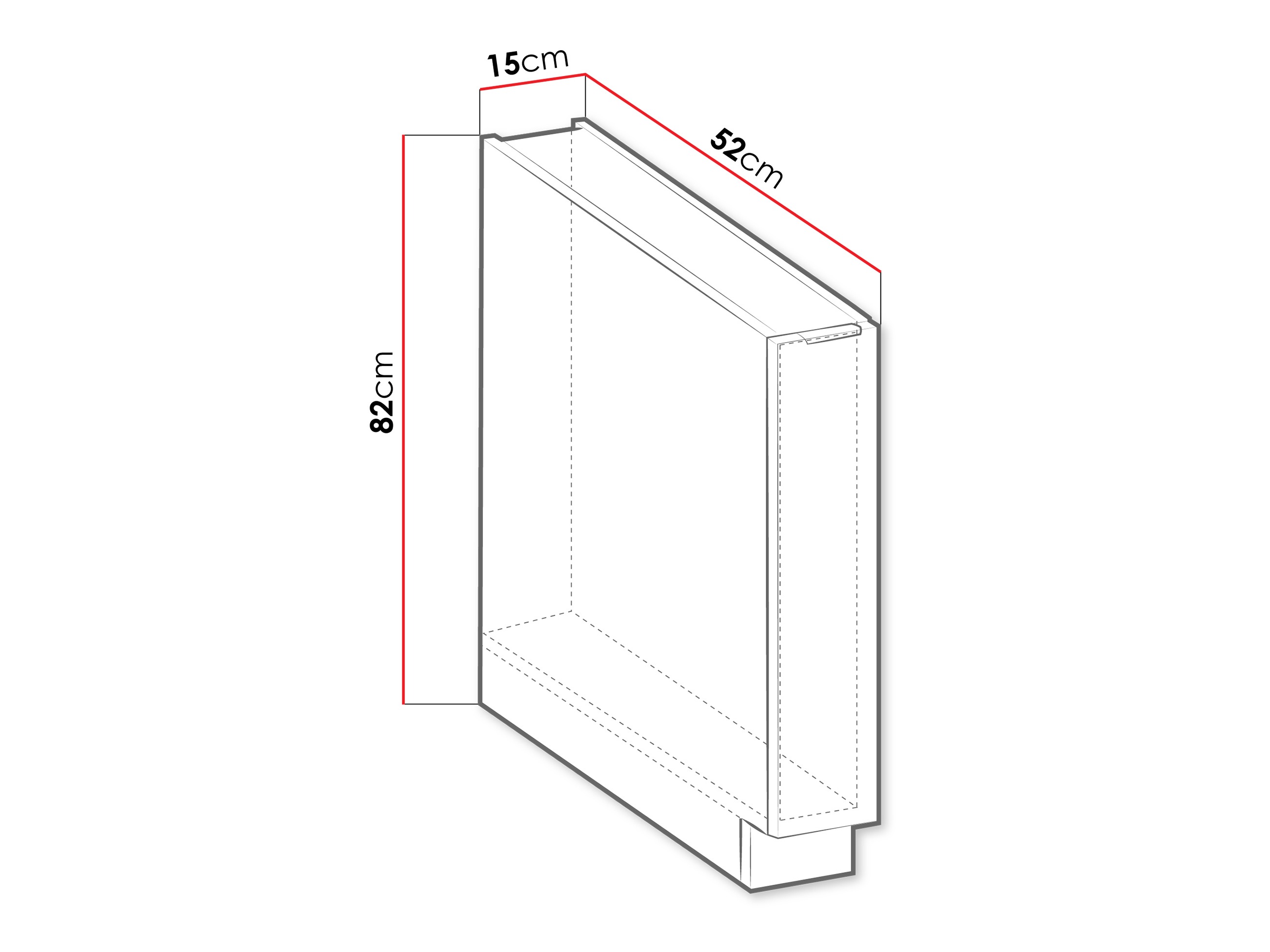 Modular cabinet with pull-out basket Sole 101