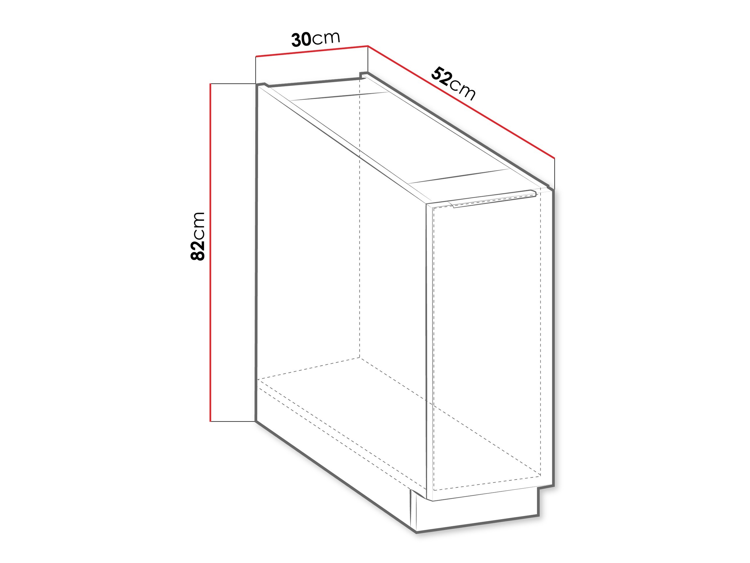 Modular cabinet with pull-out basket Sole 102