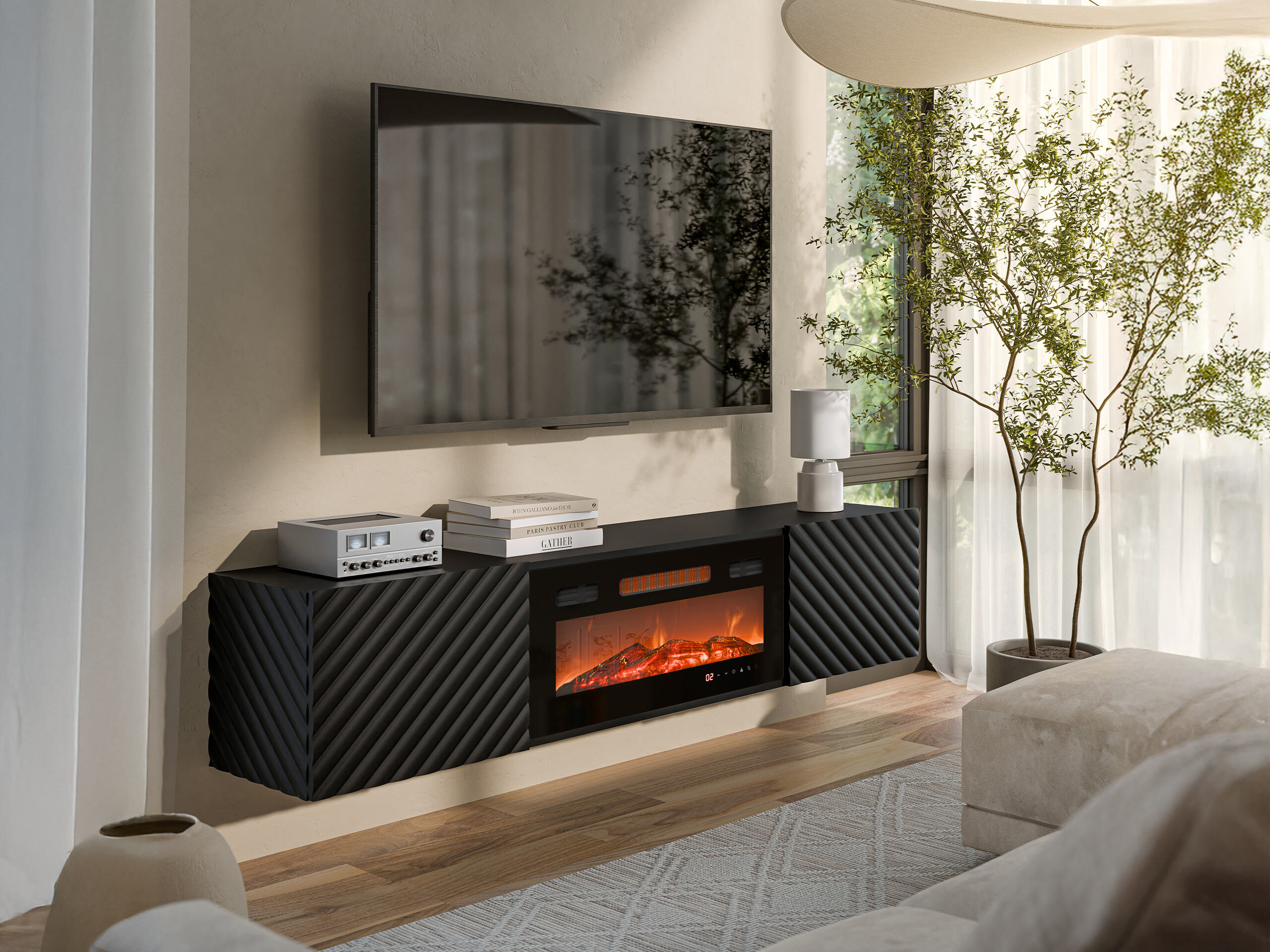 TV stand Charlotte 207 (Black)