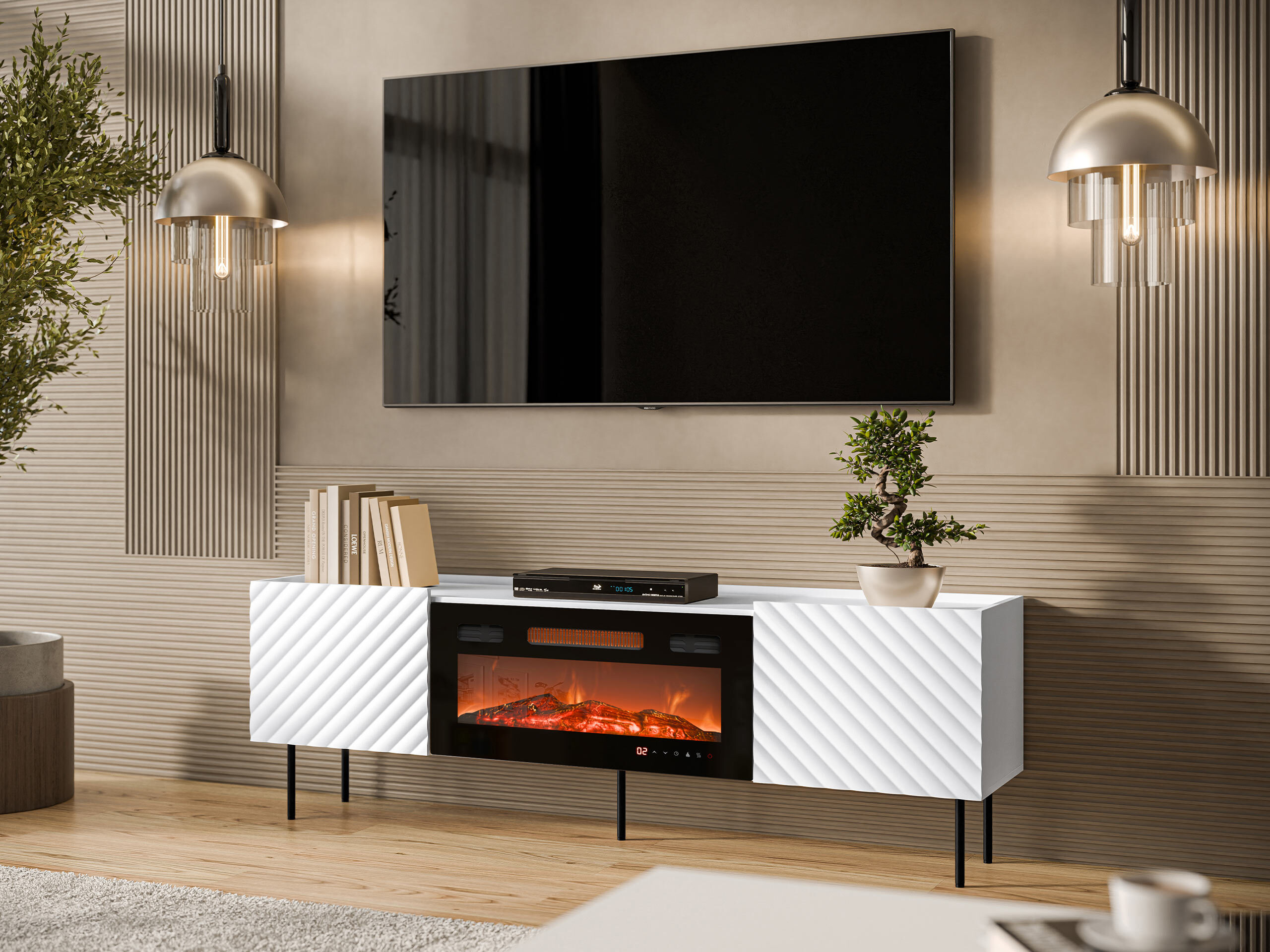 TV stand Sillen III (White)