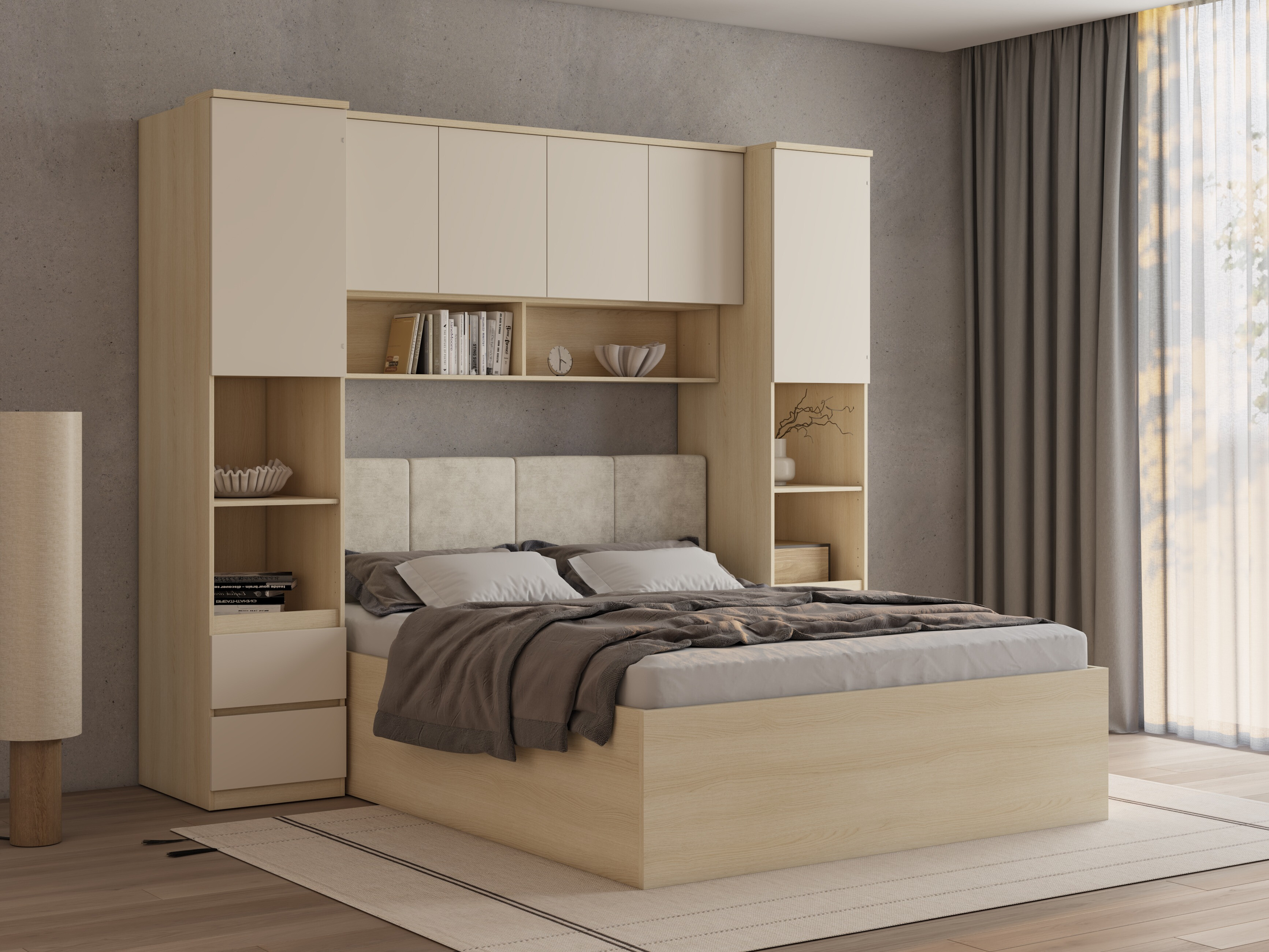 Bedroom set Nolcala 126 (Oak + Beige)