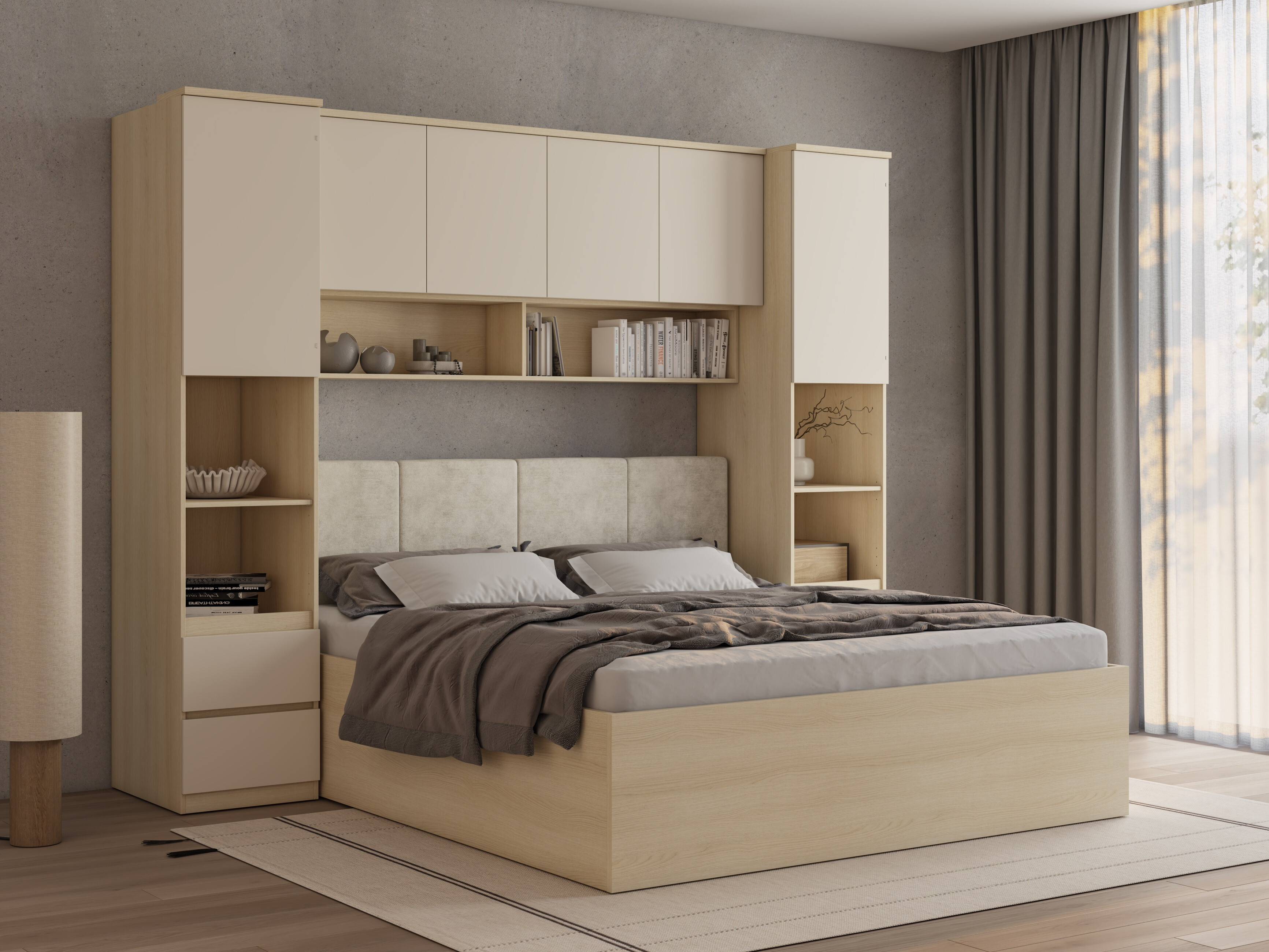 Bedroom set Nolcala 126 (Oak + Beige)