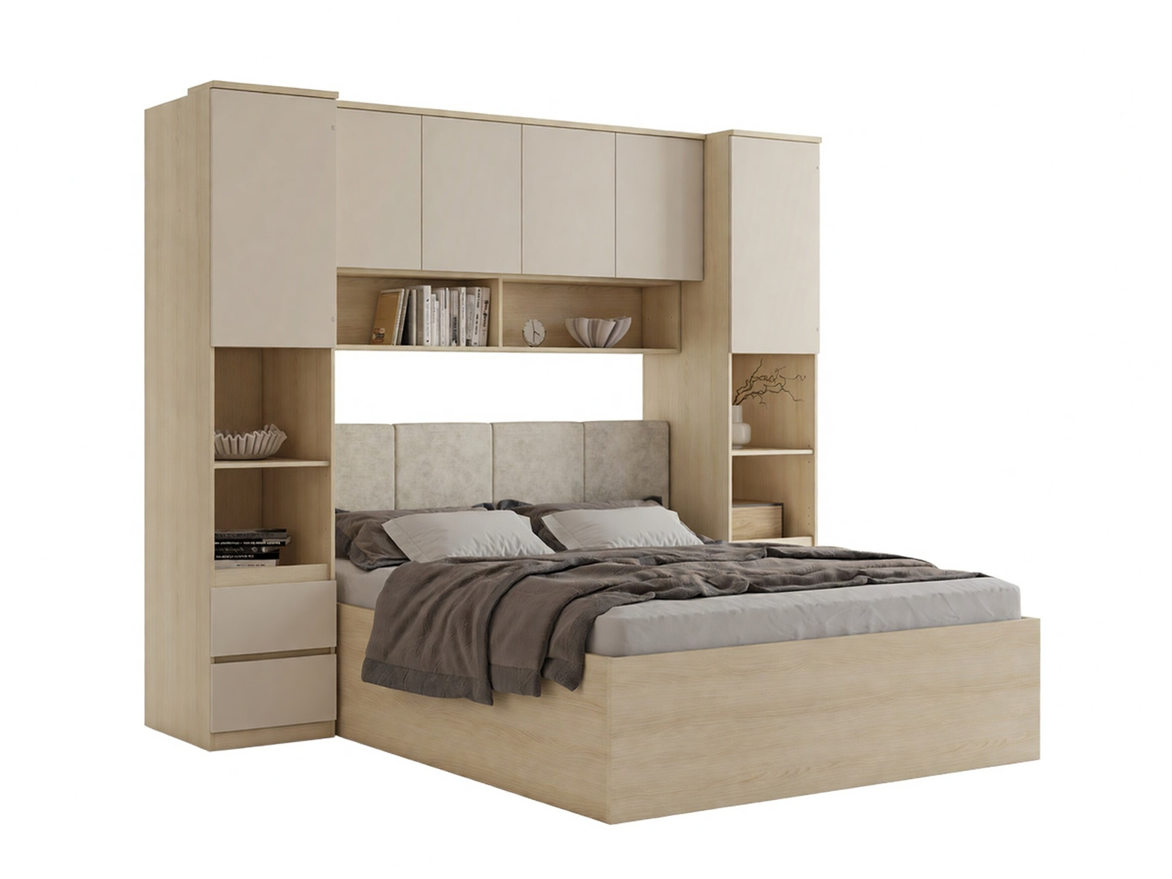 Bedroom set Nolcala 126 (Oak + Beige)