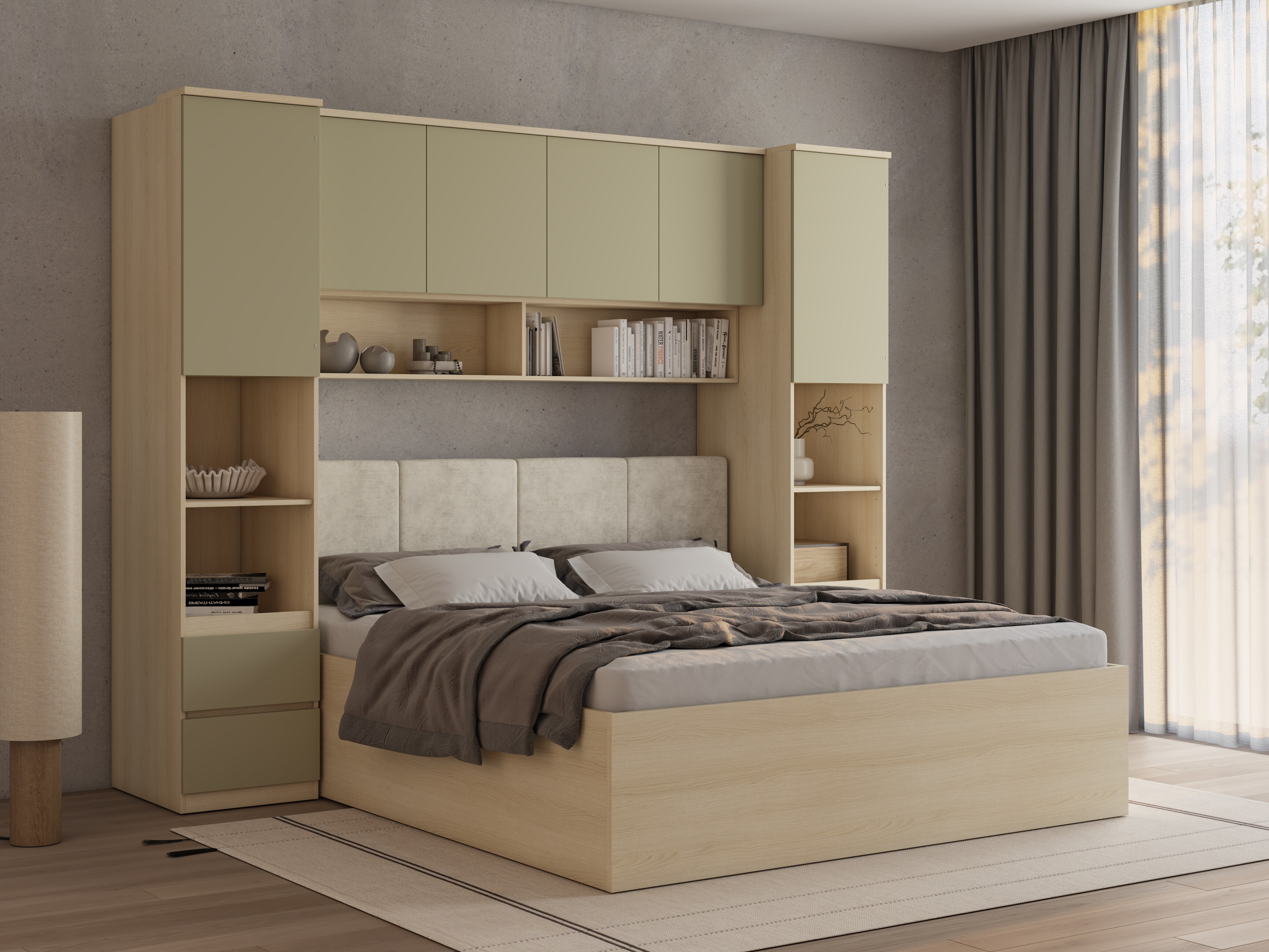 Bedroom set Nolcala 126 (Oak + Eucalyptus)