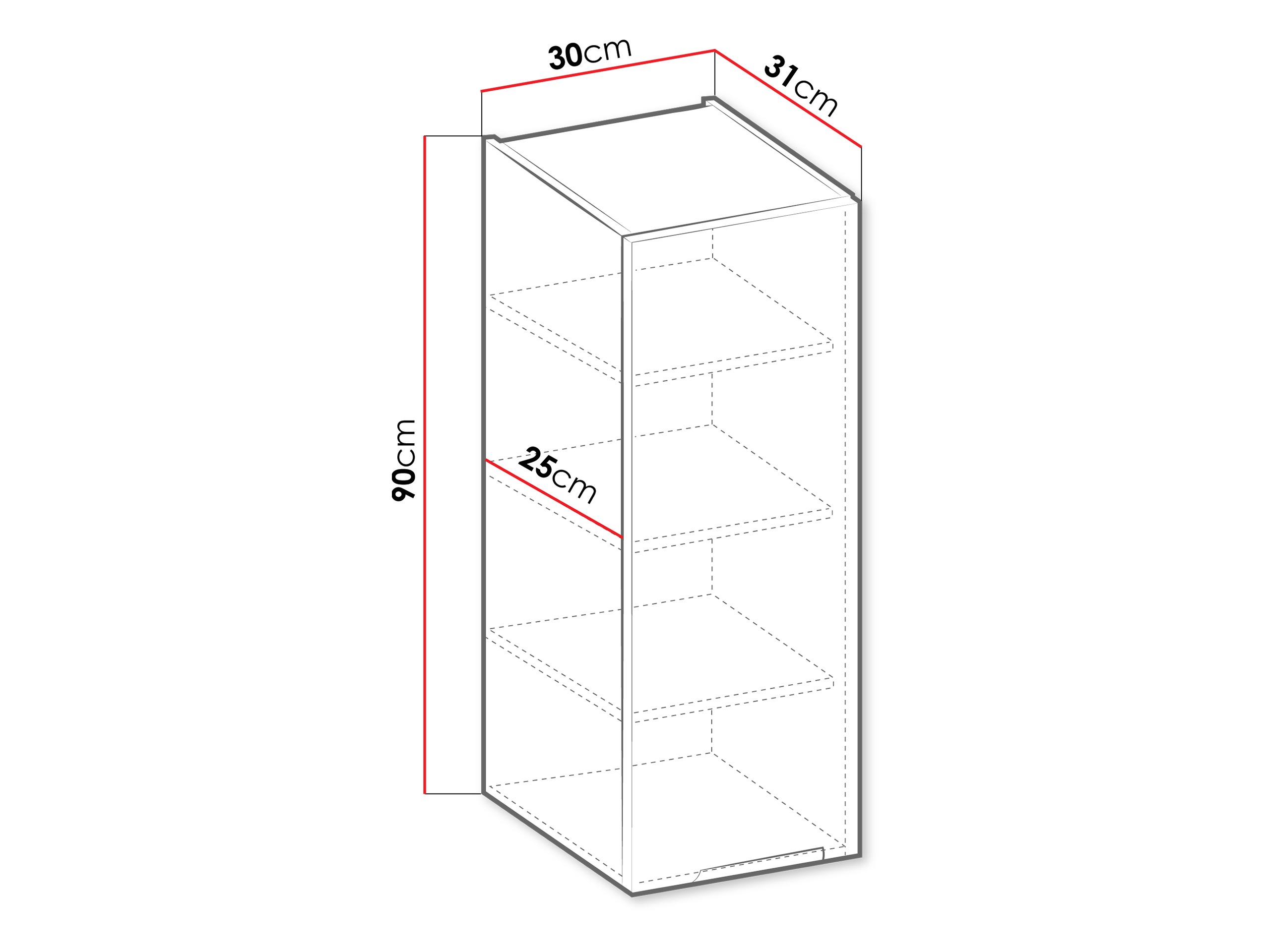 Modular wall cabinet Sole 113