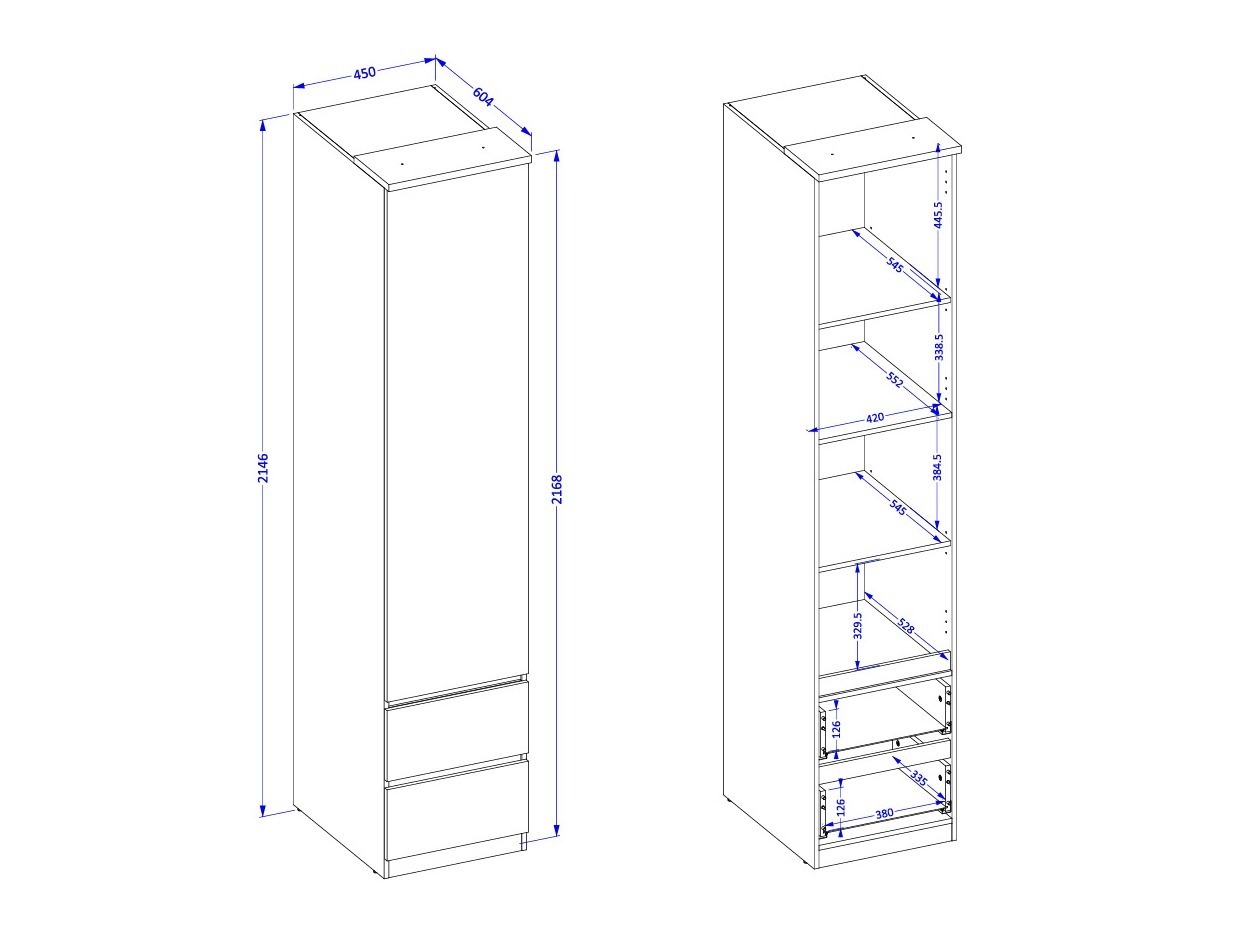 Bedroom set Nolcala 125 (Oak + Beige)