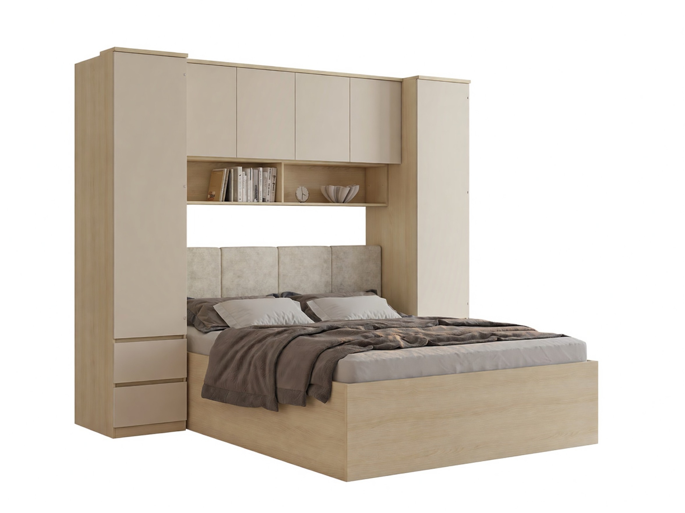 Bedroom set Nolcala 125 (Oak + Beige)