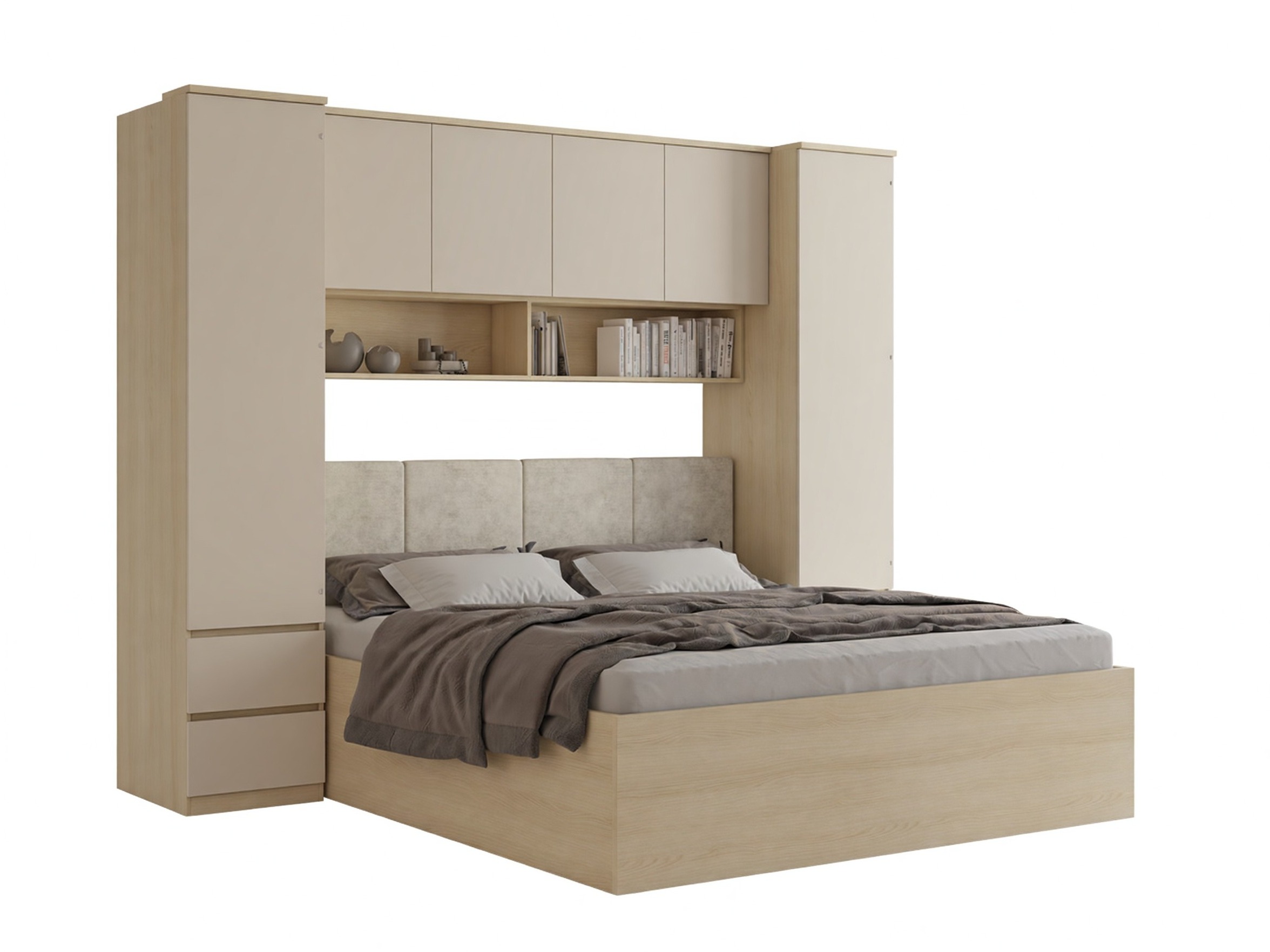 Bedroom set Nolcala 125 (Oak + Beige)