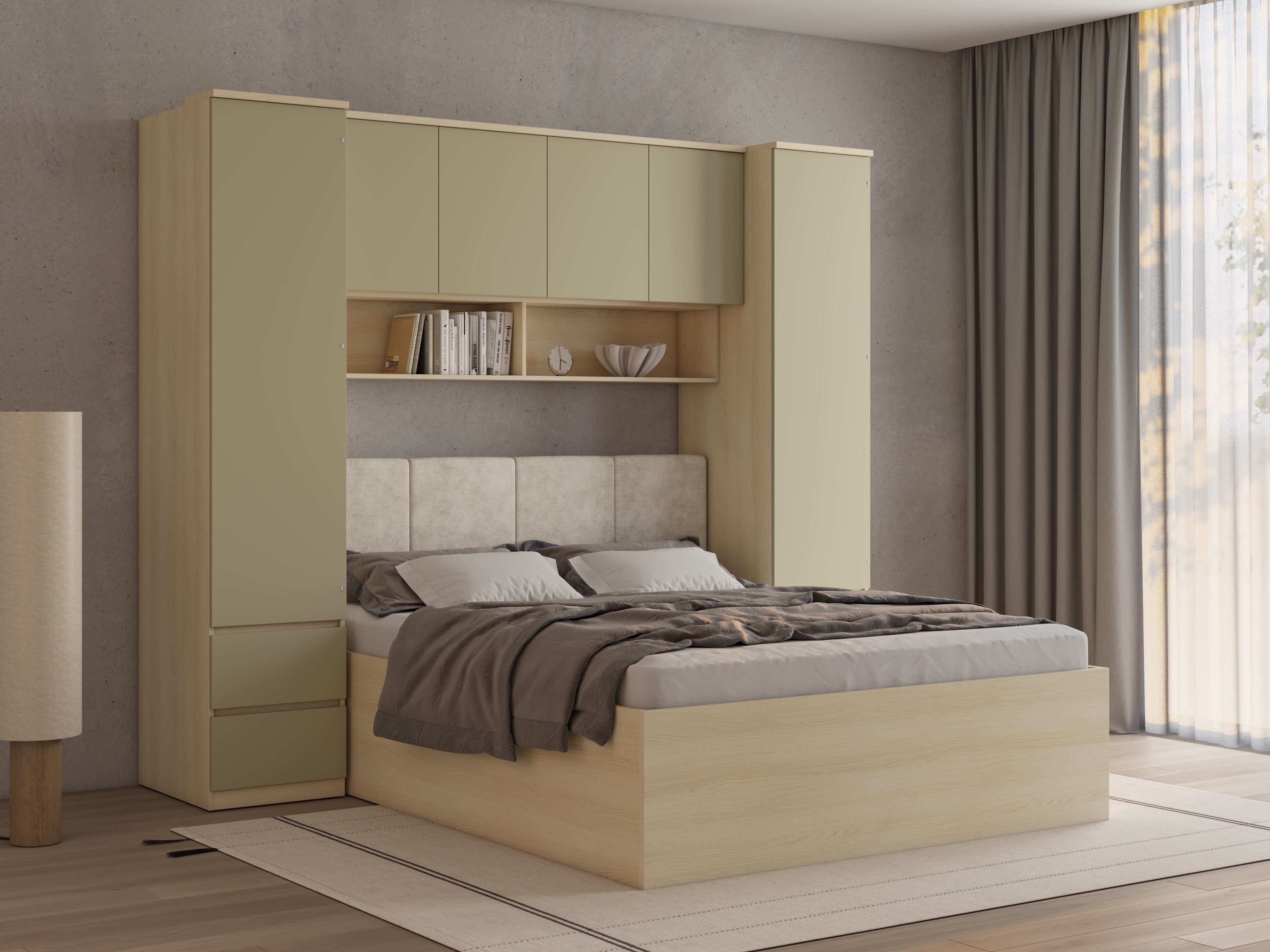 Bedroom set Nolcala 125 (Oak + Eucalyptus)