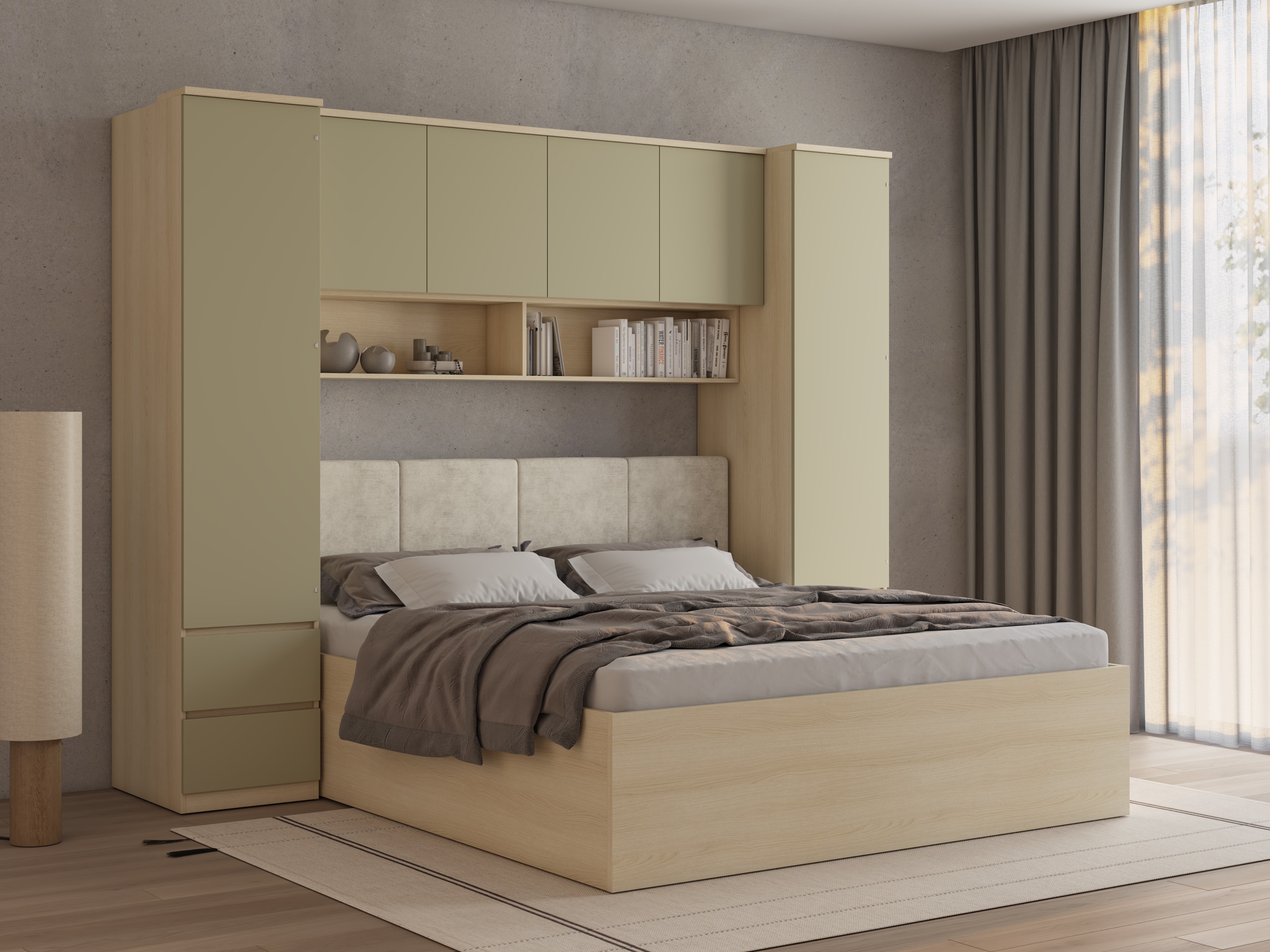 Bedroom set Nolcala 125 (Oak + Eucalyptus)